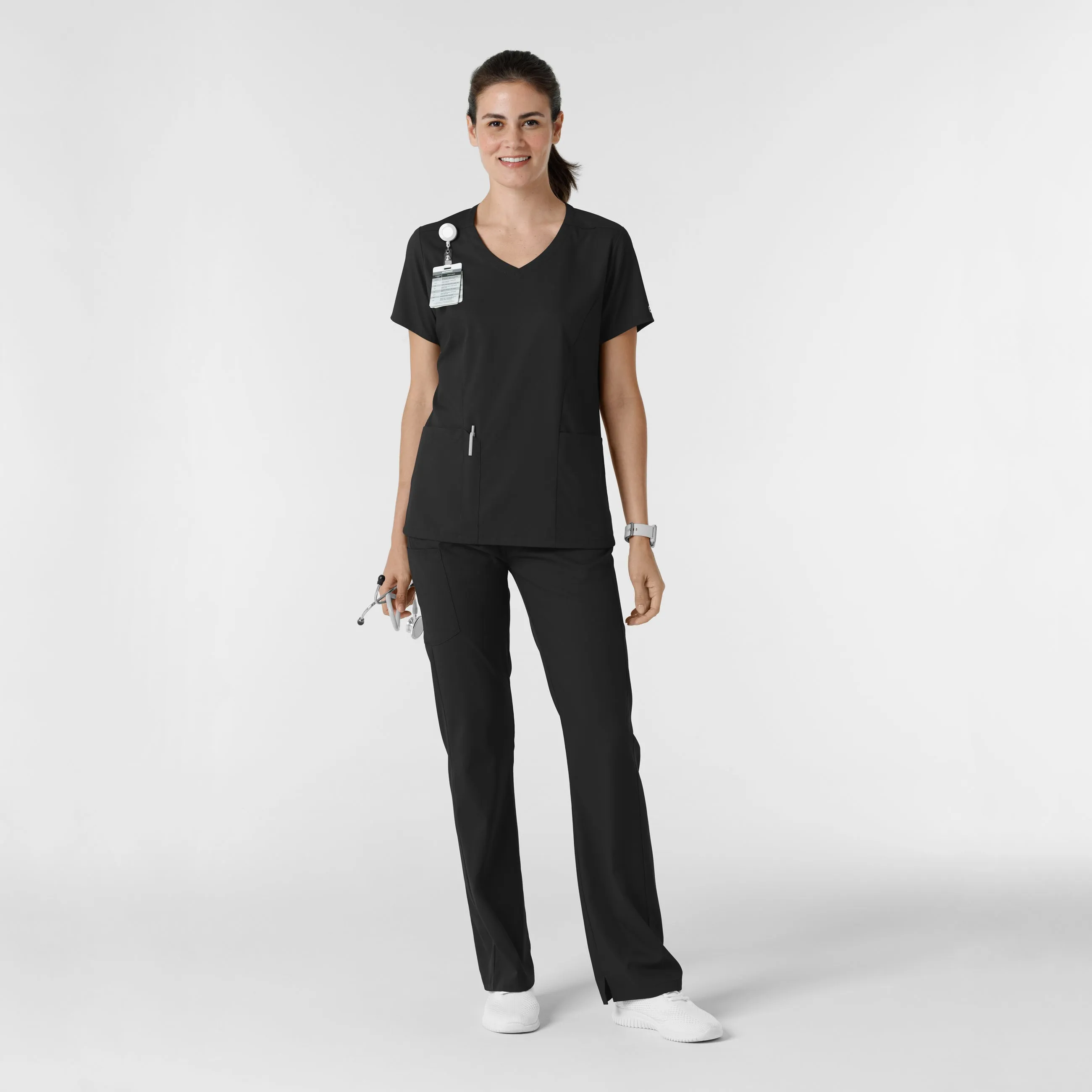 Boundless 5251 Bootcut Scrub Pants Black