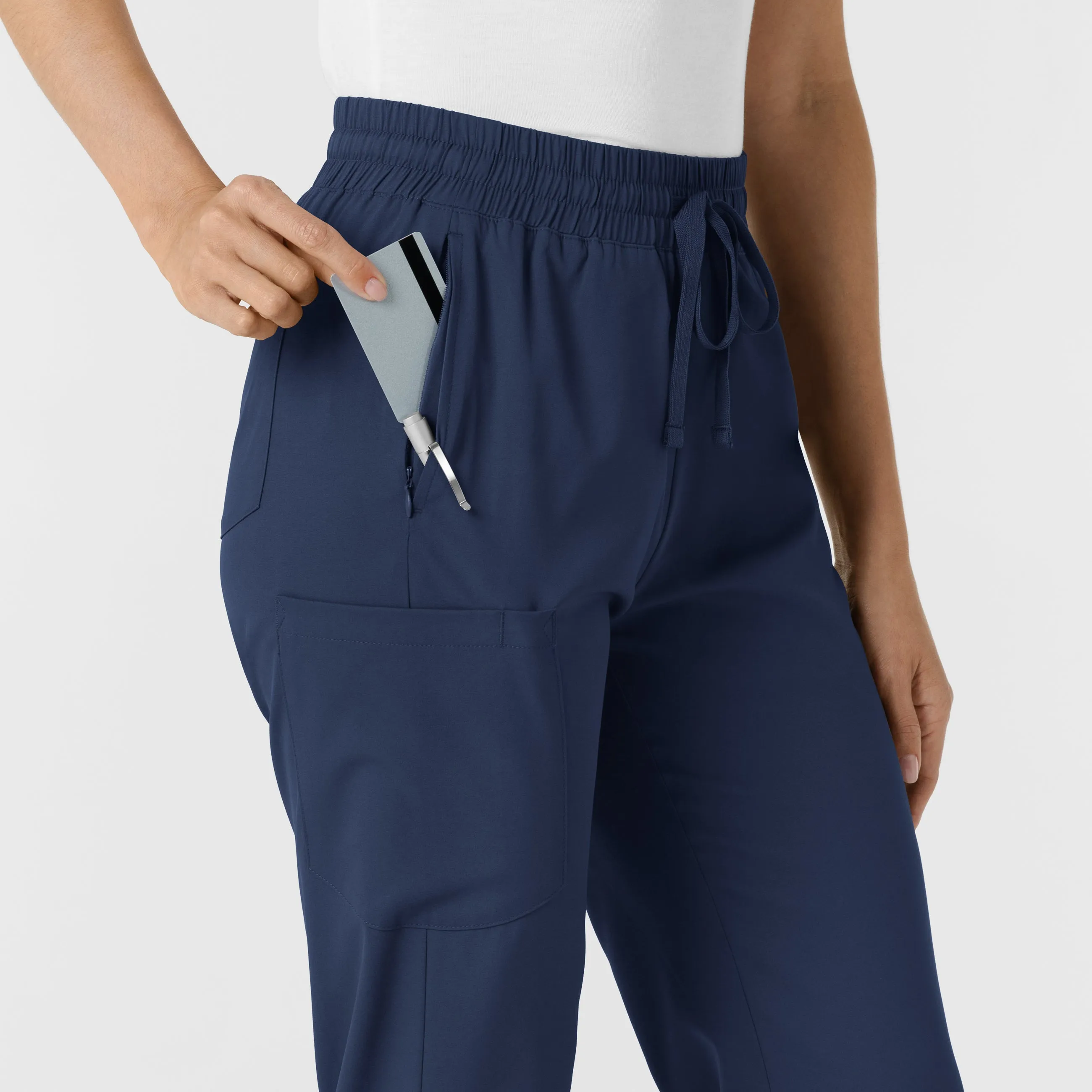 Boundless 5251 Bootcut Scrub Pants Navy