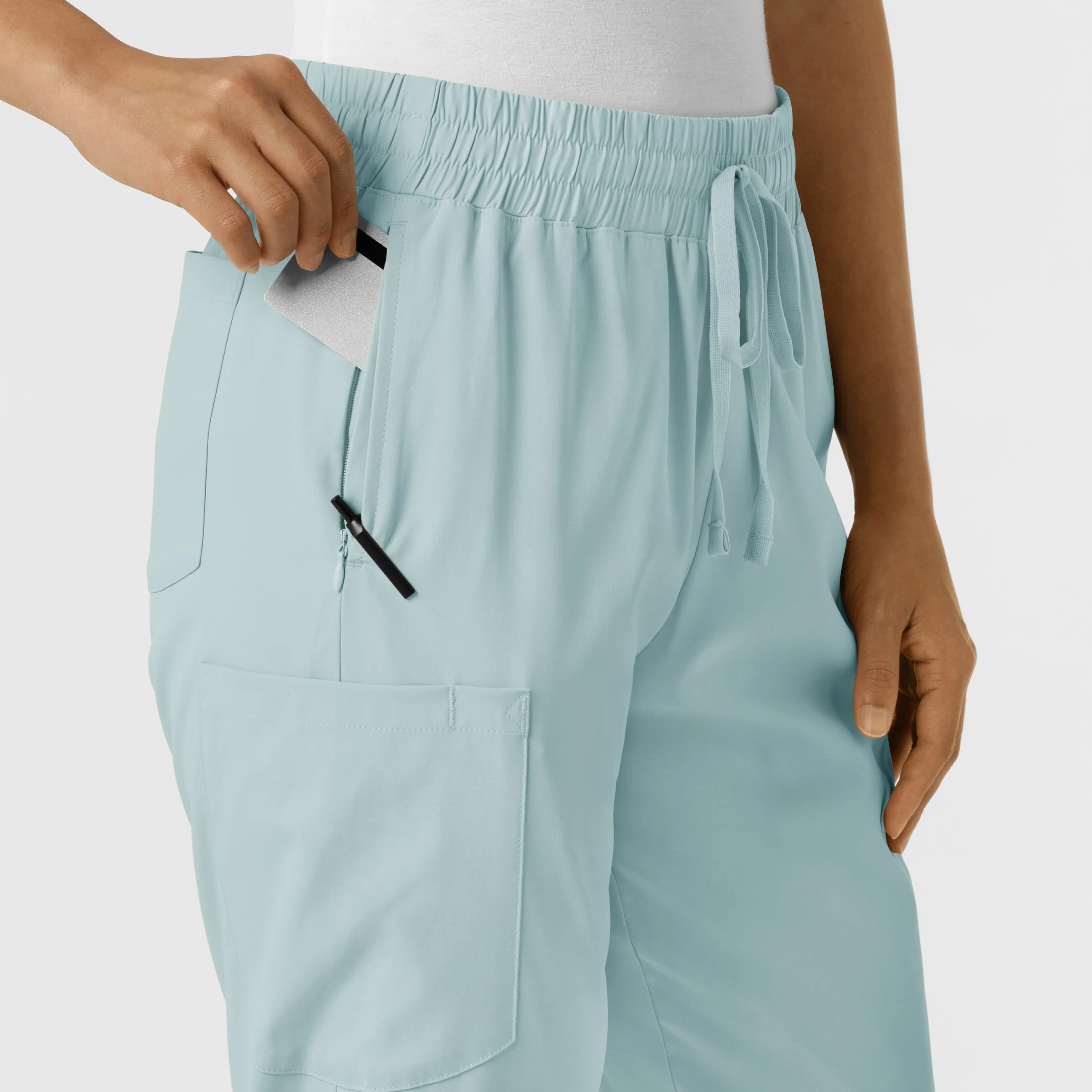 Boundless 5251 Bootcut Scrub Pants Sky Blue