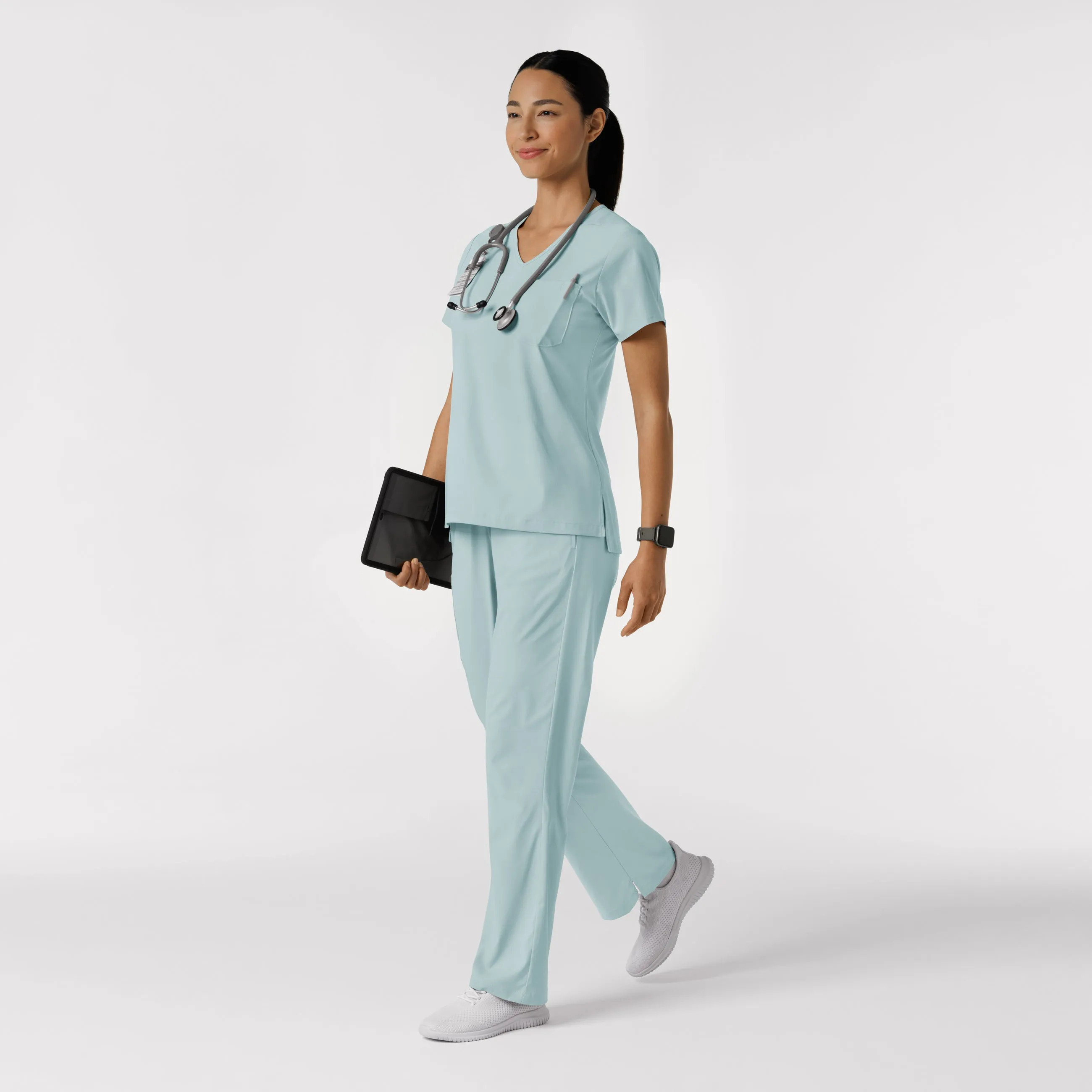 Boundless 5251 Bootcut Scrub Pants Sky Blue