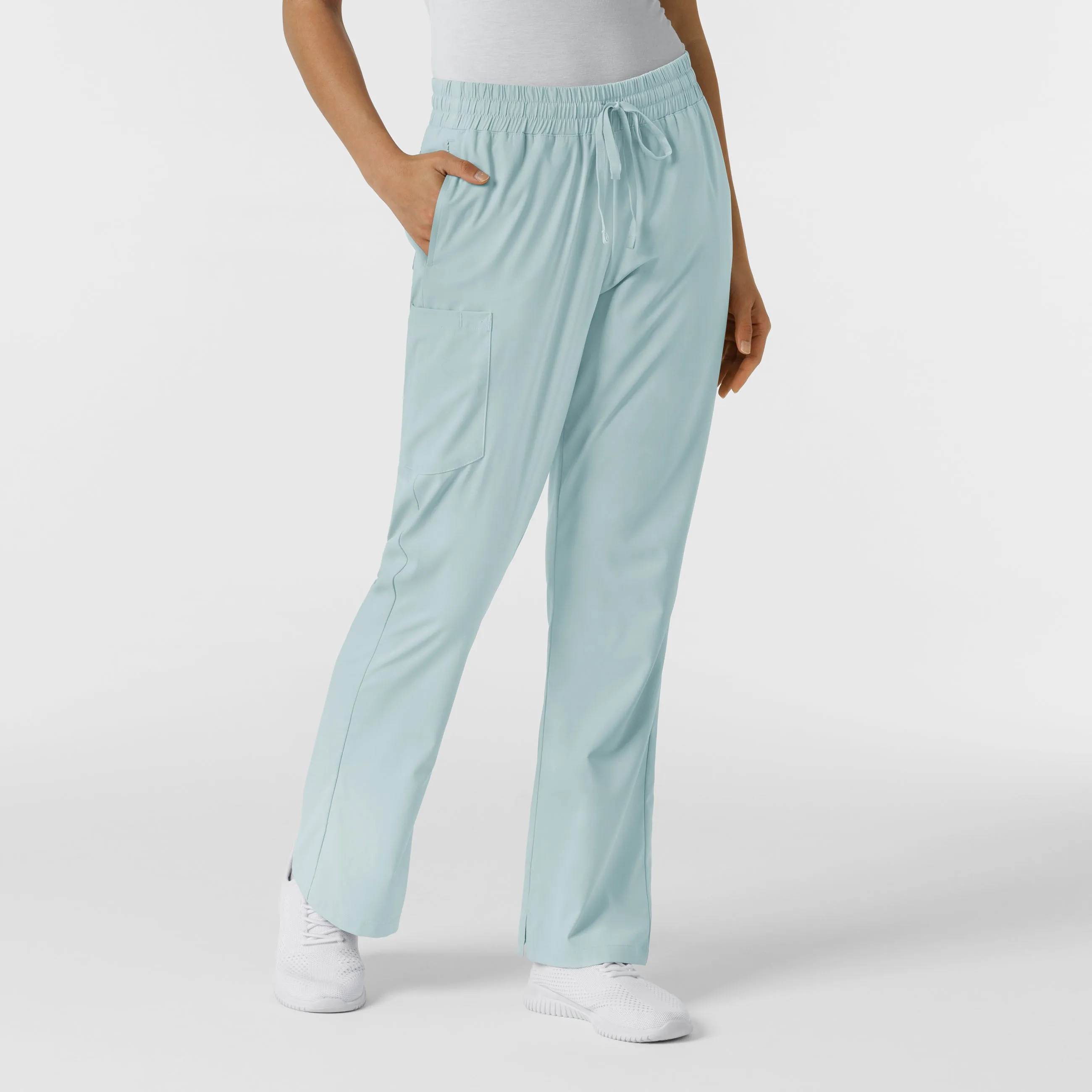 Boundless 5251 Bootcut Scrub Pants Sky Blue