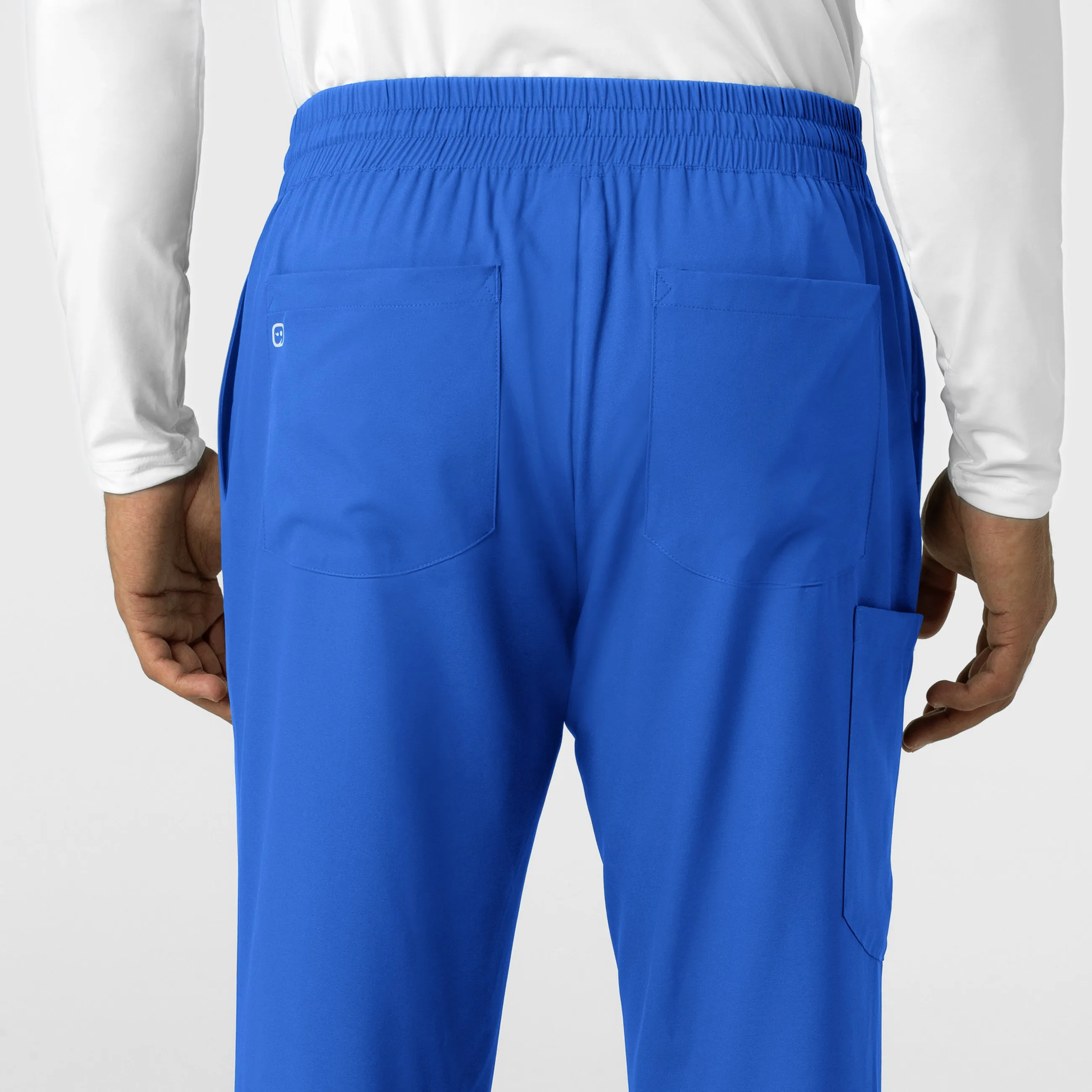 Boundless 5351 Men's Straight Leg Scrub Pants Royal