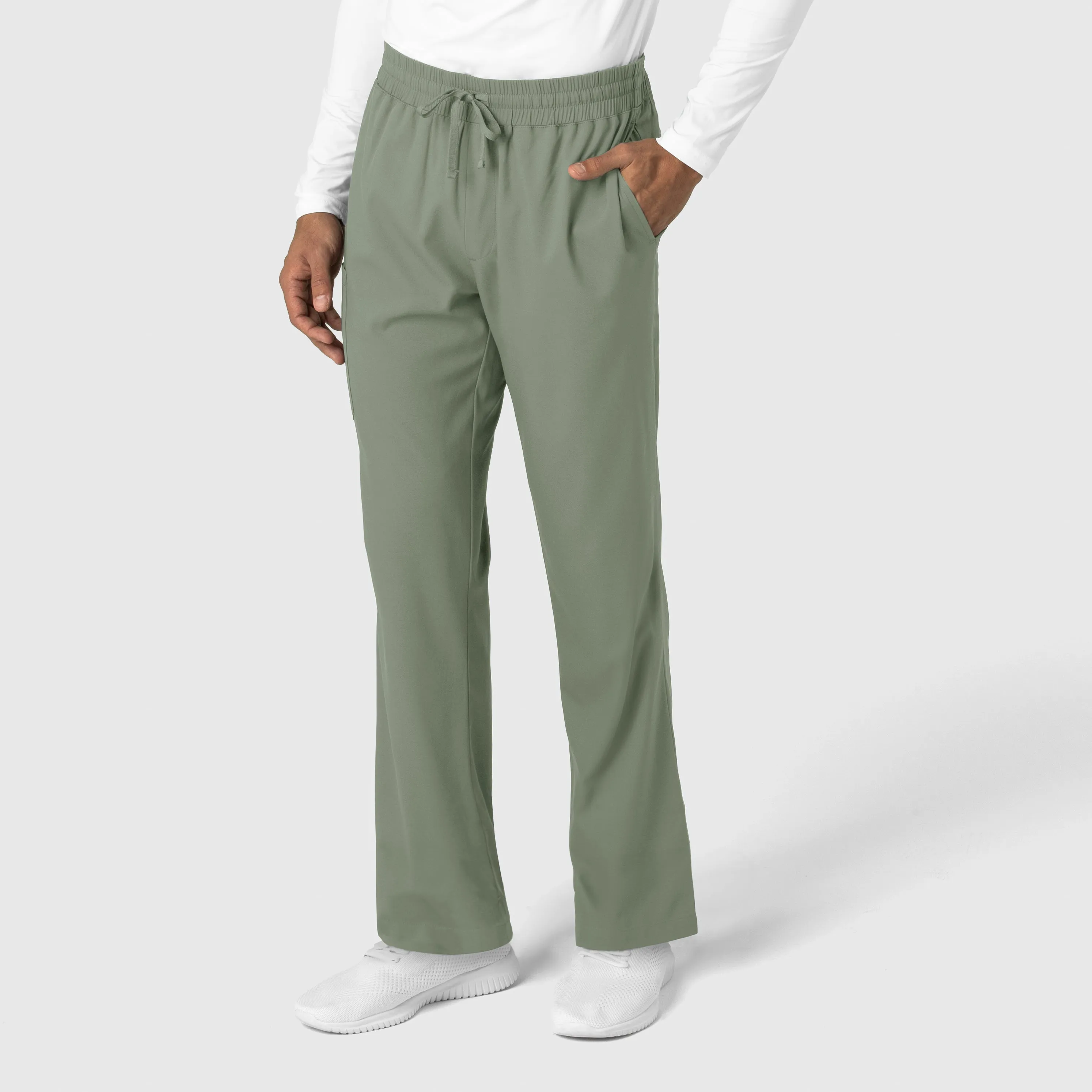 Boundless 5351 Men's Straight Leg Scrub Pants Sage