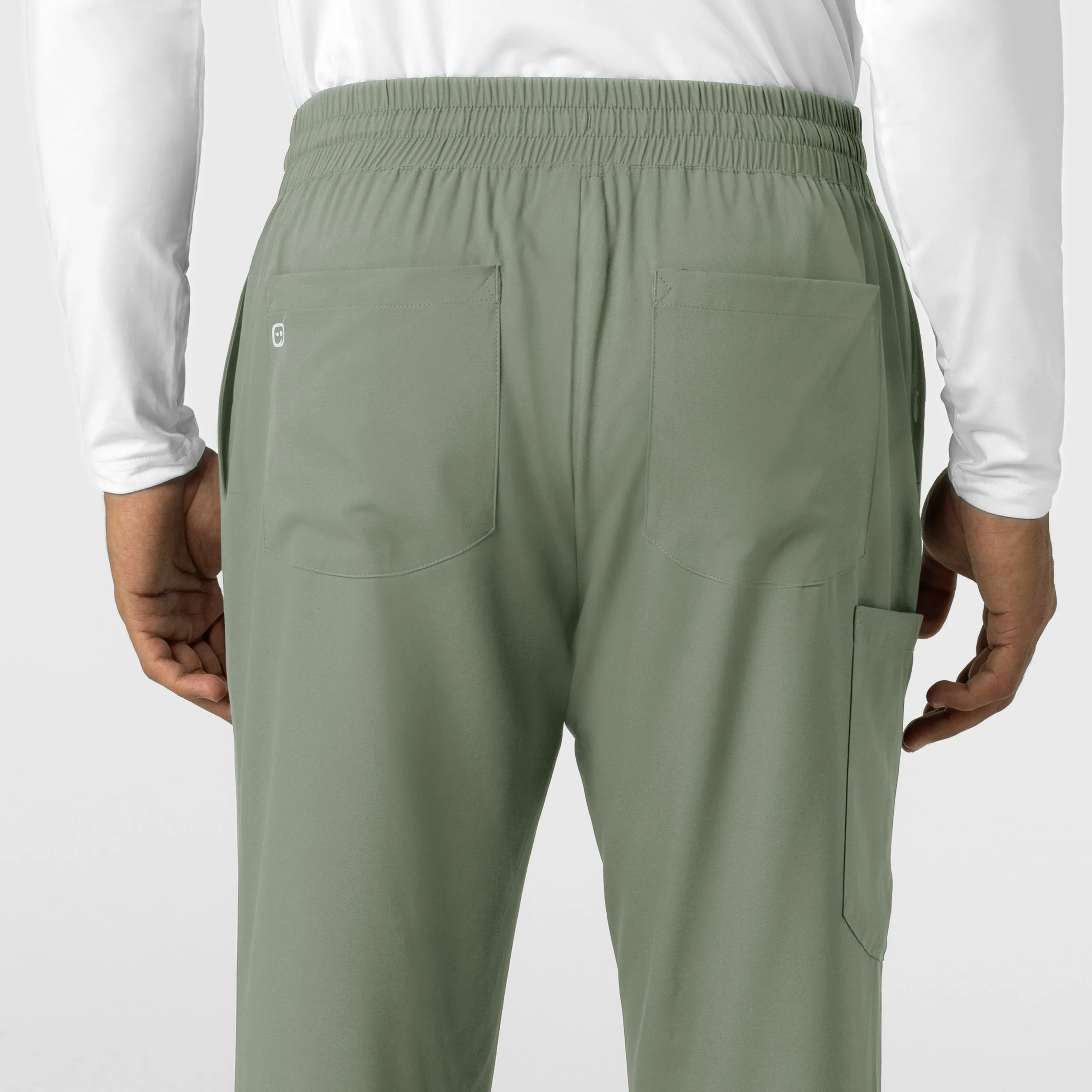Boundless 5351 Men's Straight Leg Scrub Pants Sage