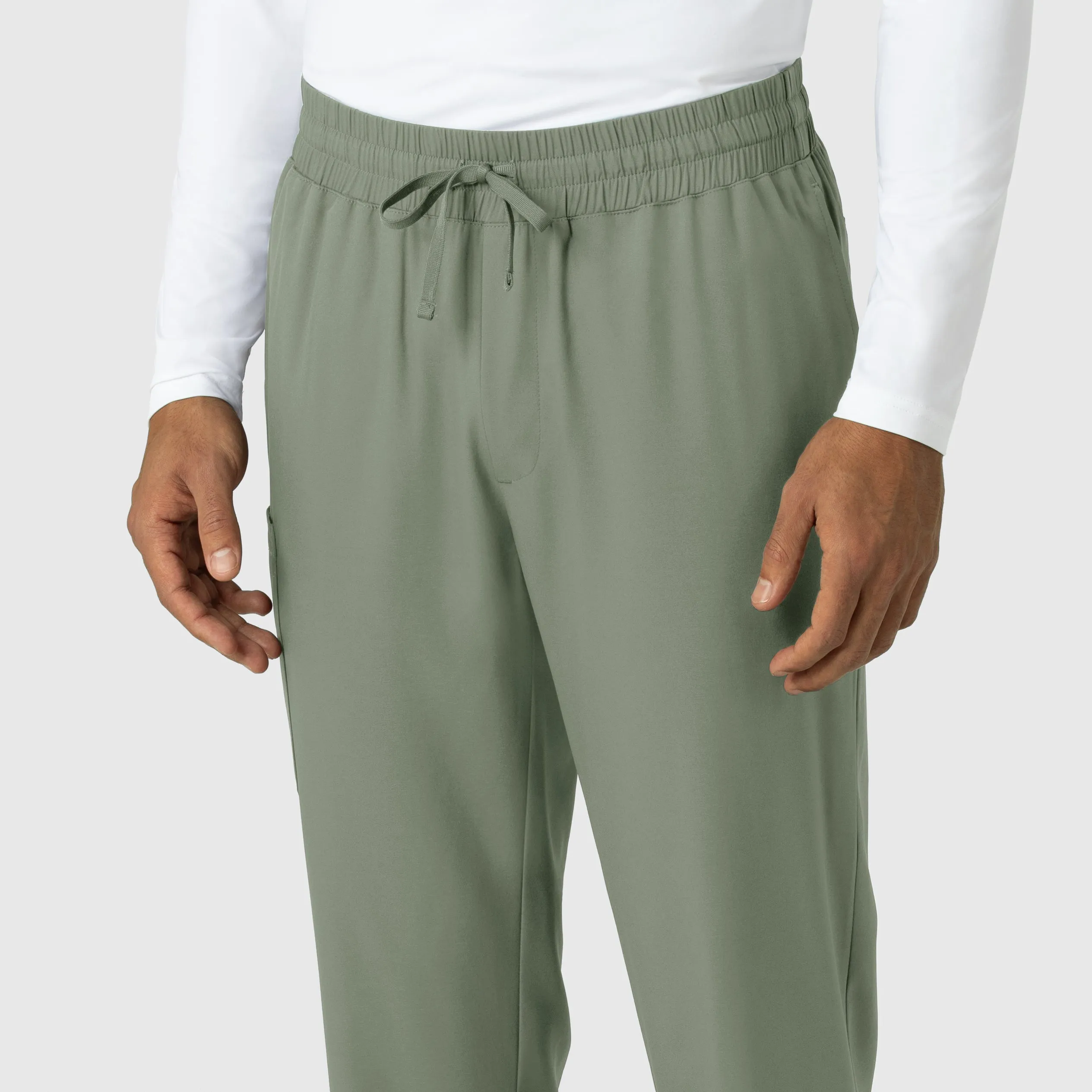 Boundless 5351 Men's Straight Leg Scrub Pants Sage