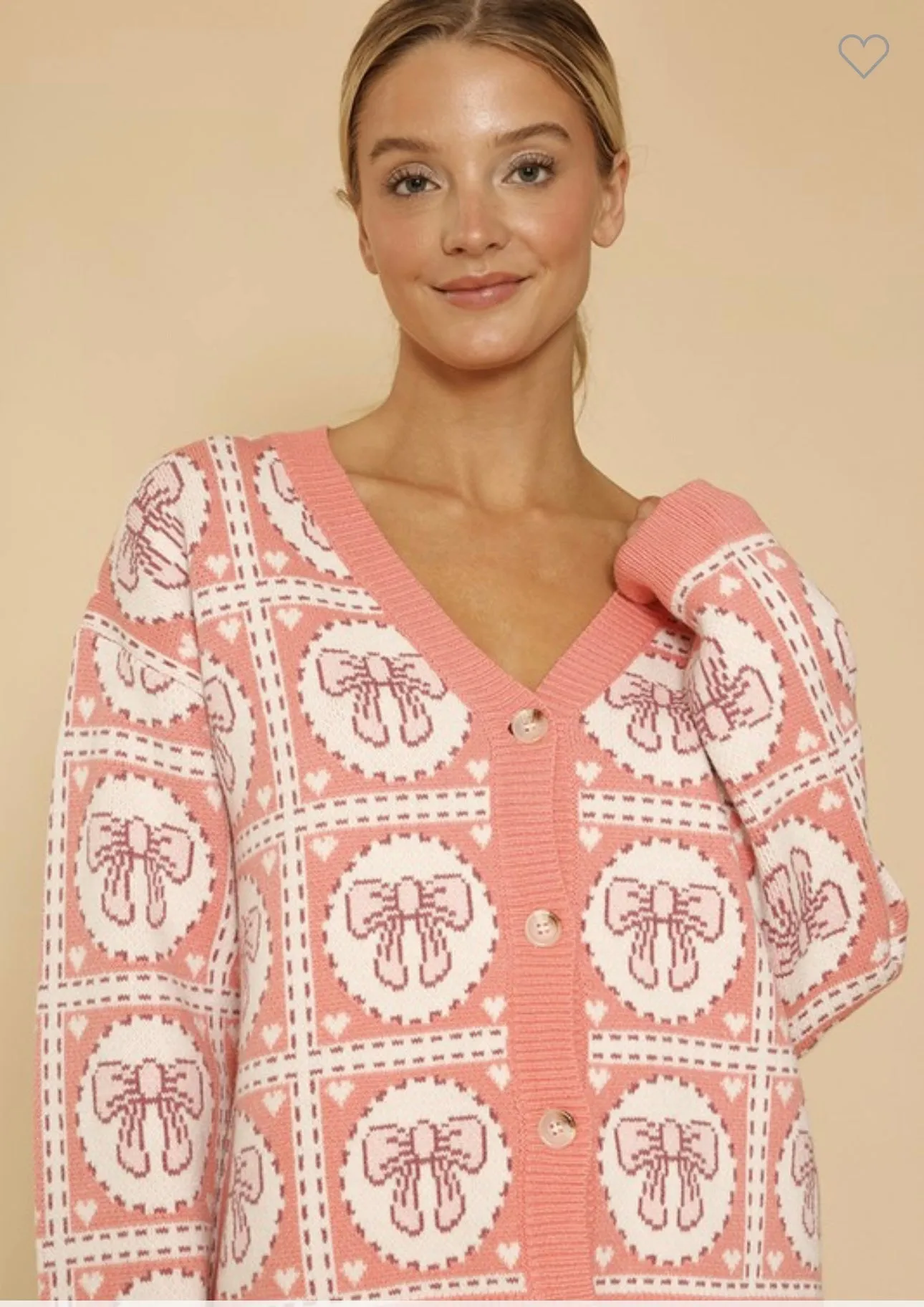 Bow Heart Cardigan