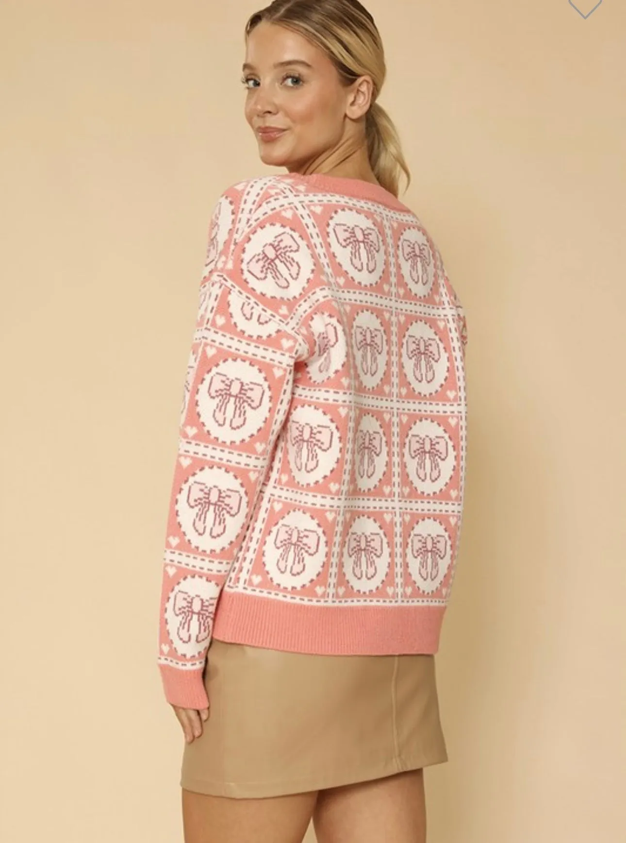 Bow Heart Cardigan