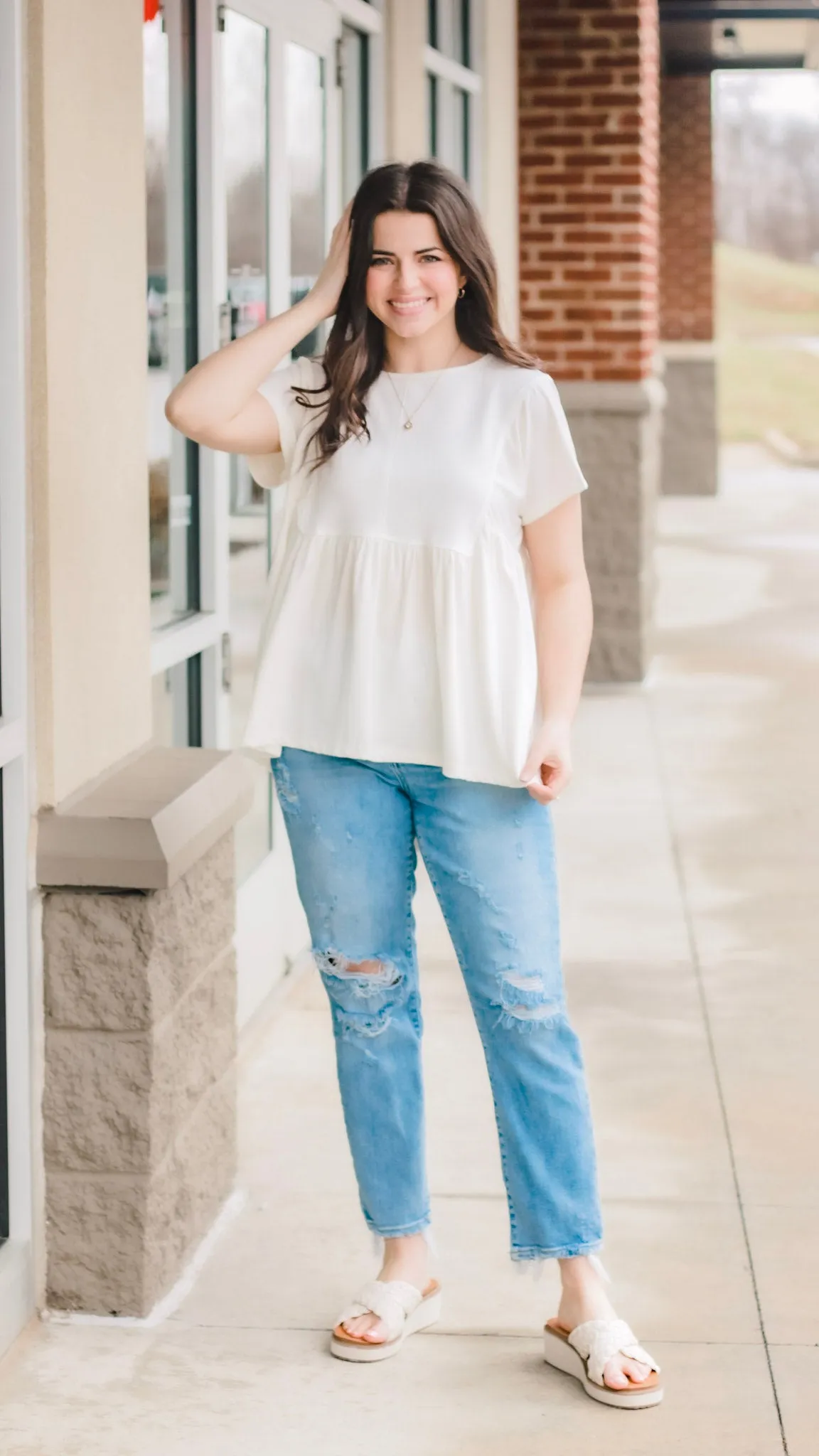 Breaking Out Our Favorite Babydoll Top in White