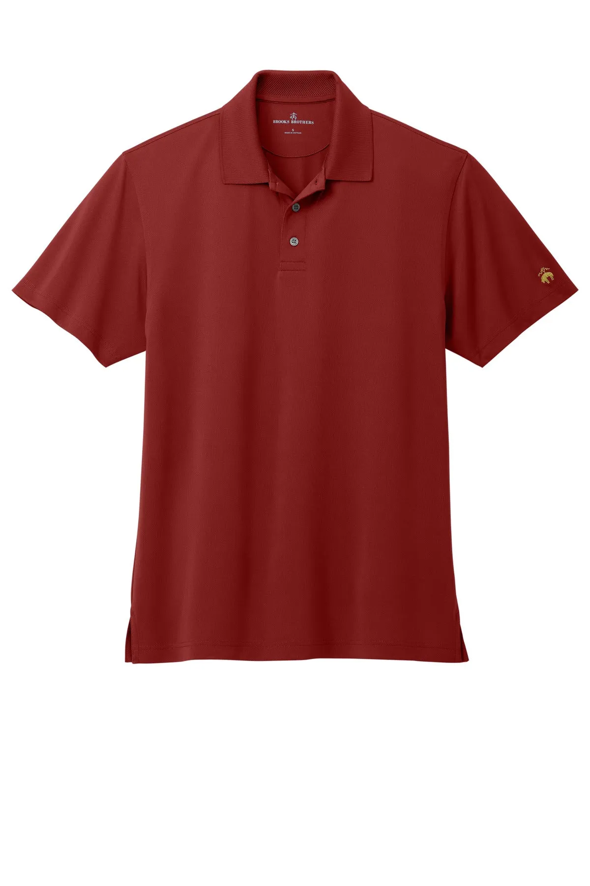 Brooks Brothers Mesh Pique Performance Polo BB18220 Rich Red