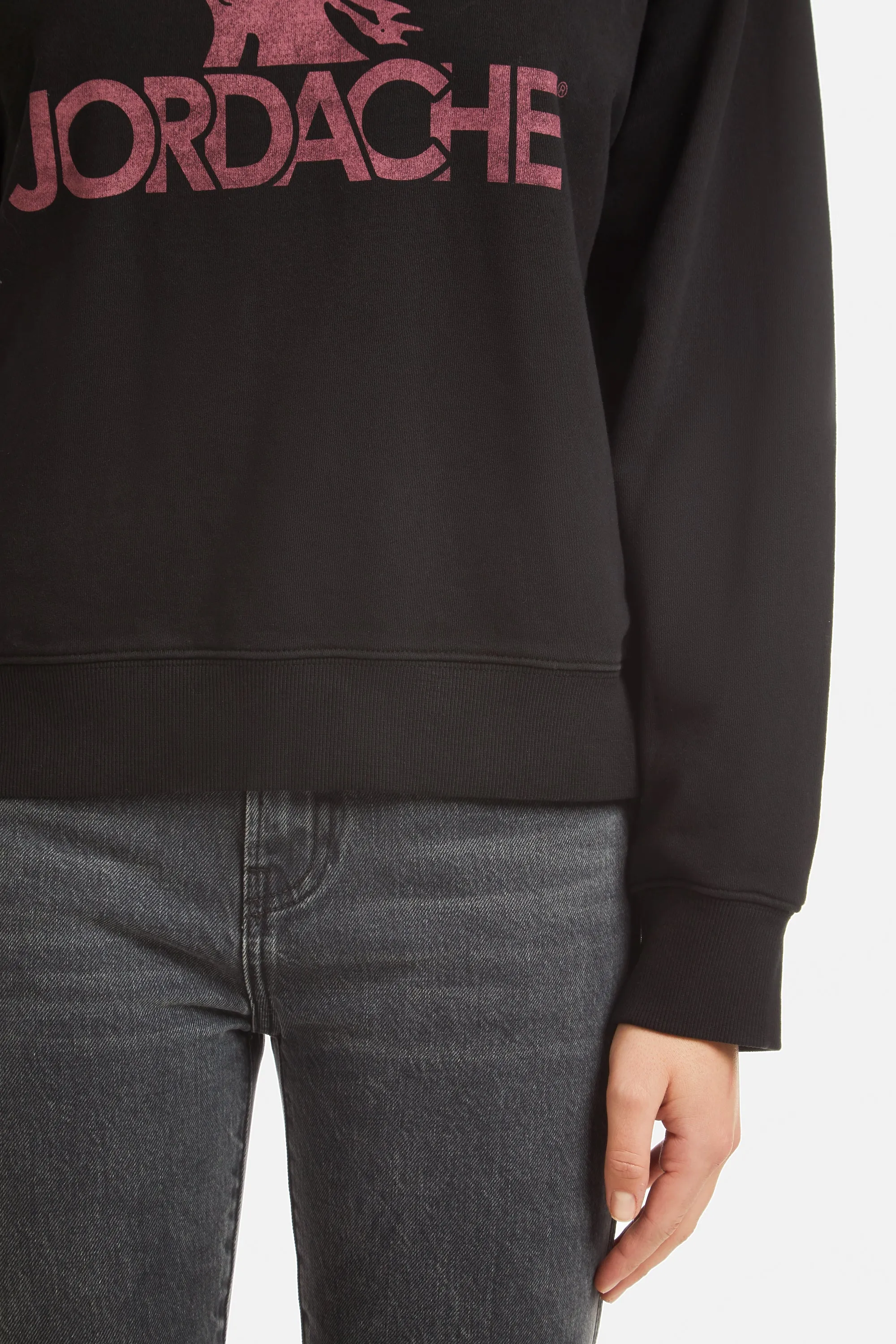 Burgundy Logo Oversized Sweatshirt