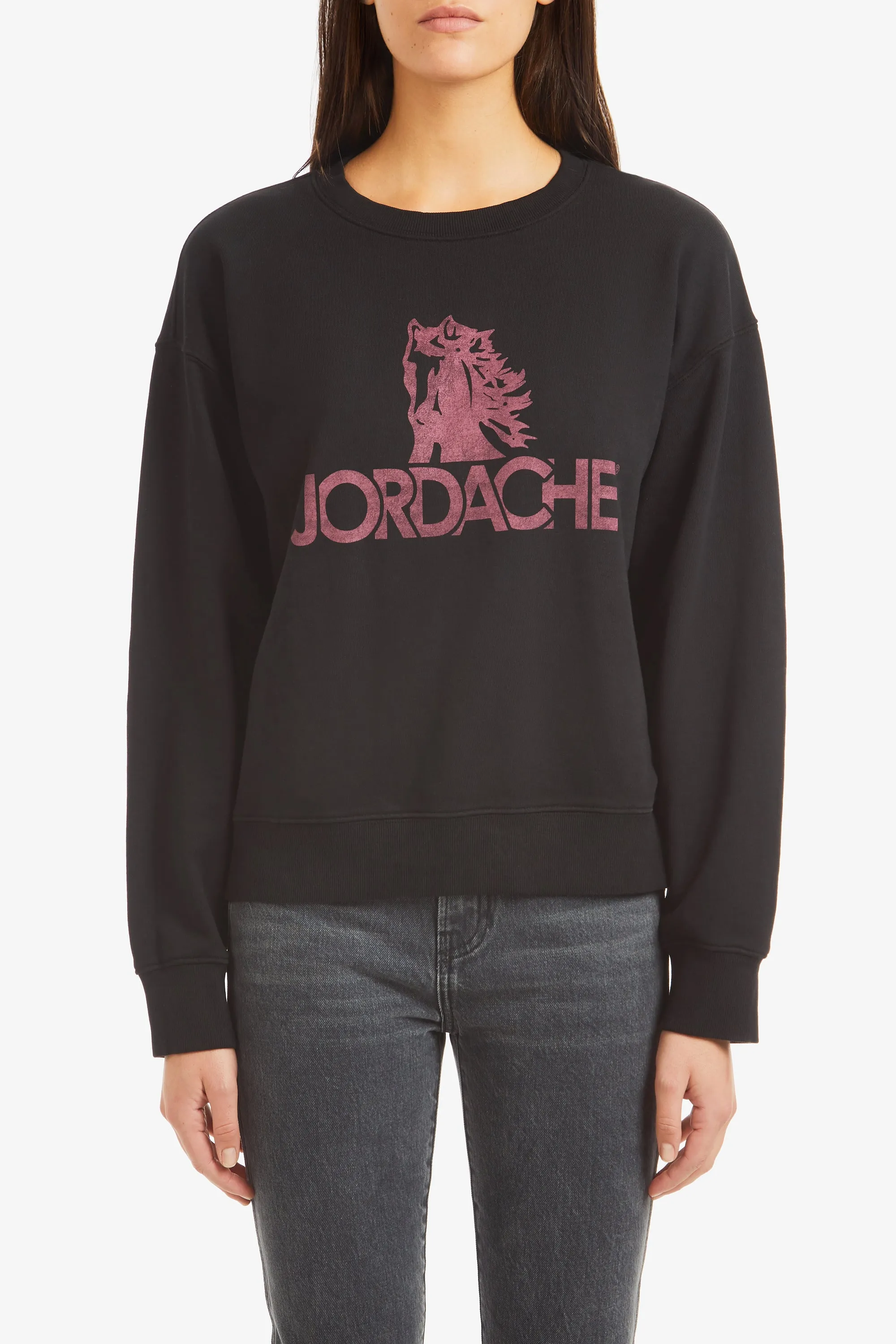 Burgundy Logo Oversized Sweatshirt