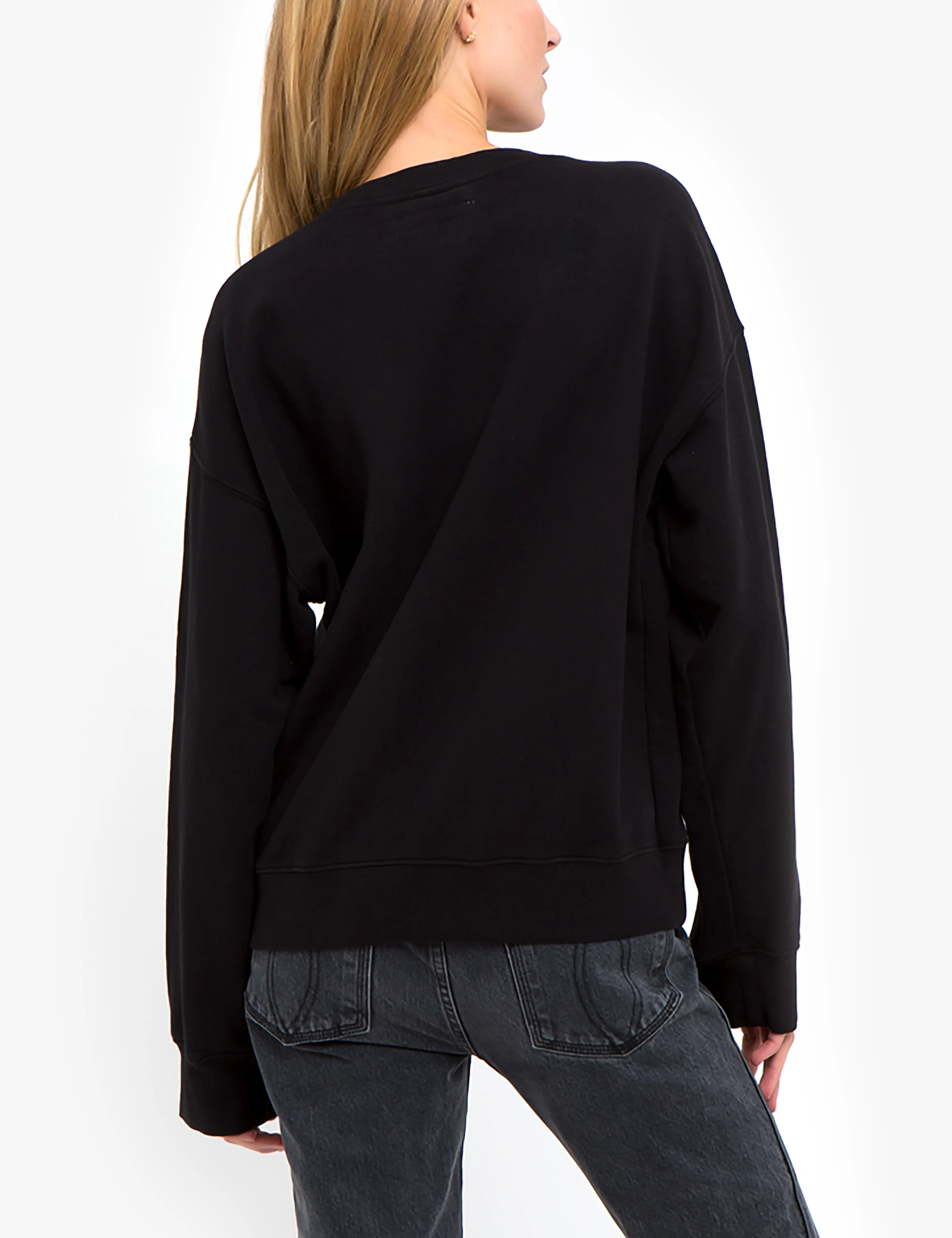Burgundy Logo Oversized Sweatshirt