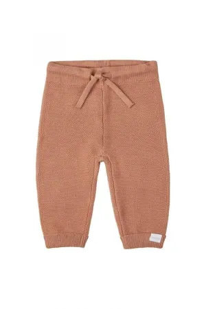 Cafe au Lait Knitted Trousers - Organic Cotton