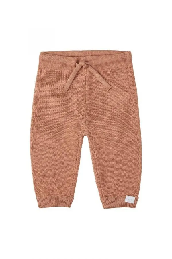 Cafe au Lait Knitted Trousers - Organic Cotton