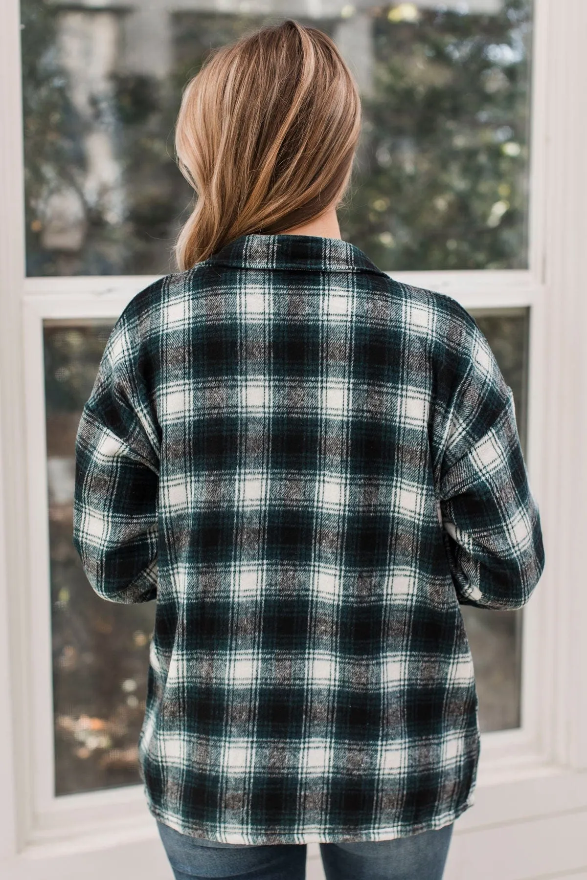 Campfire Nights Plaid Jacket- Black & Green