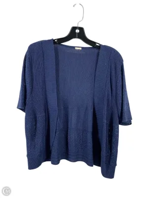 Cardigan By Clothes Mentor In Navy, Size: L
