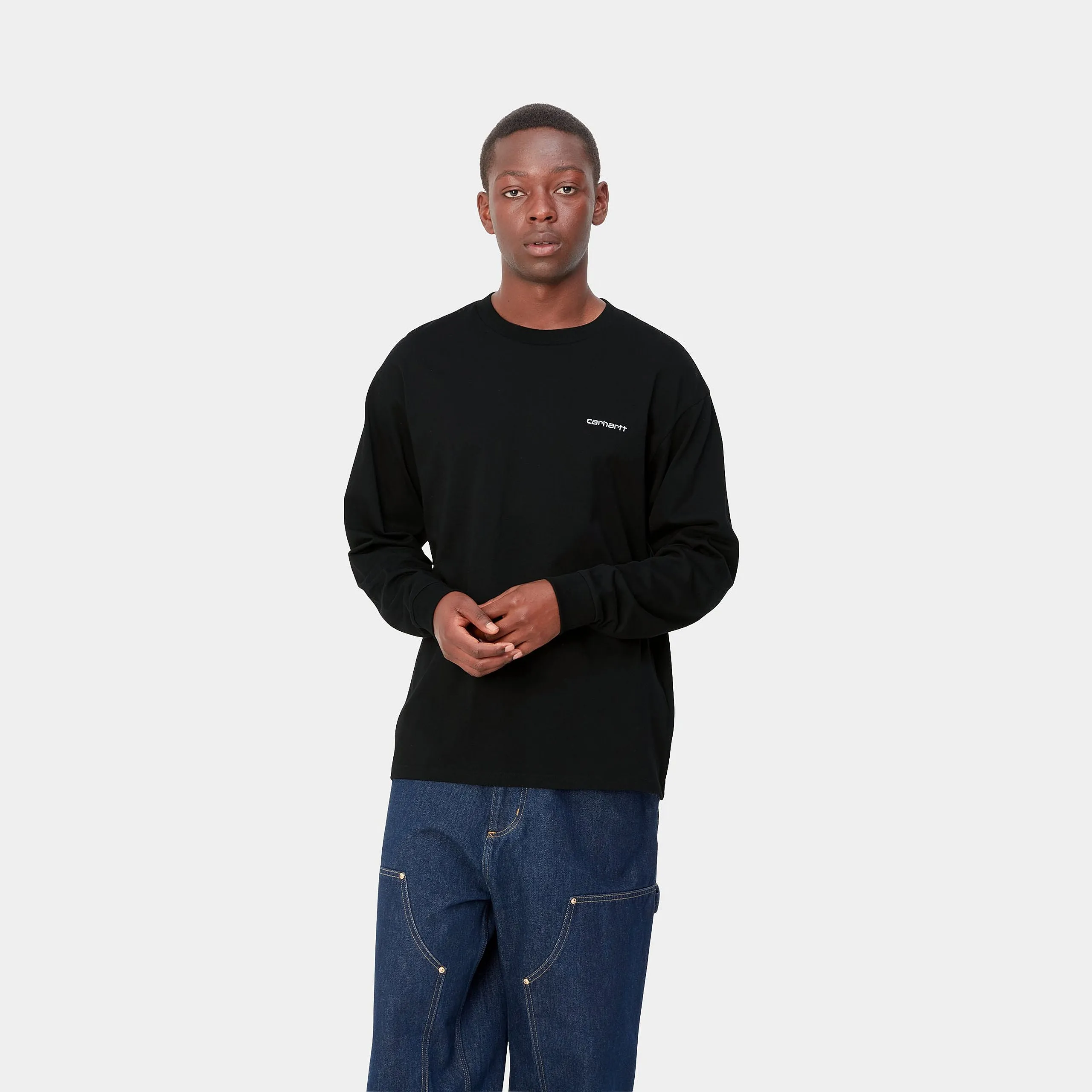 Carhartt Script Embroidery Long Sleeved T-Shirt
