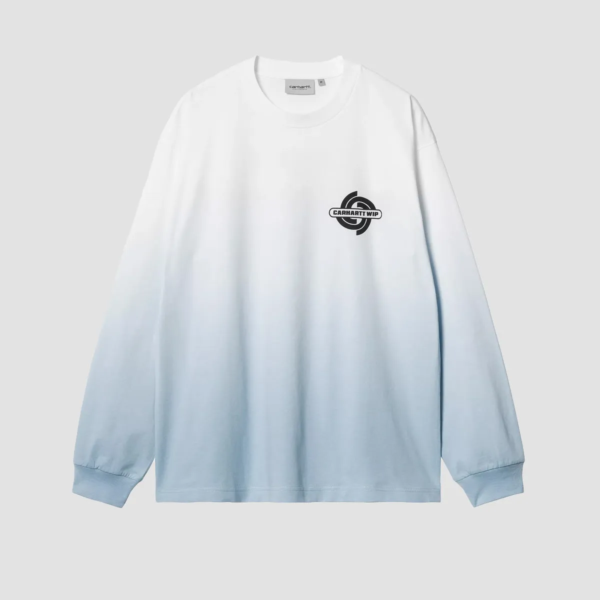 Carhartt WIP Light Work Longsleeve T-Shirt White/Bluebird Dip Dye