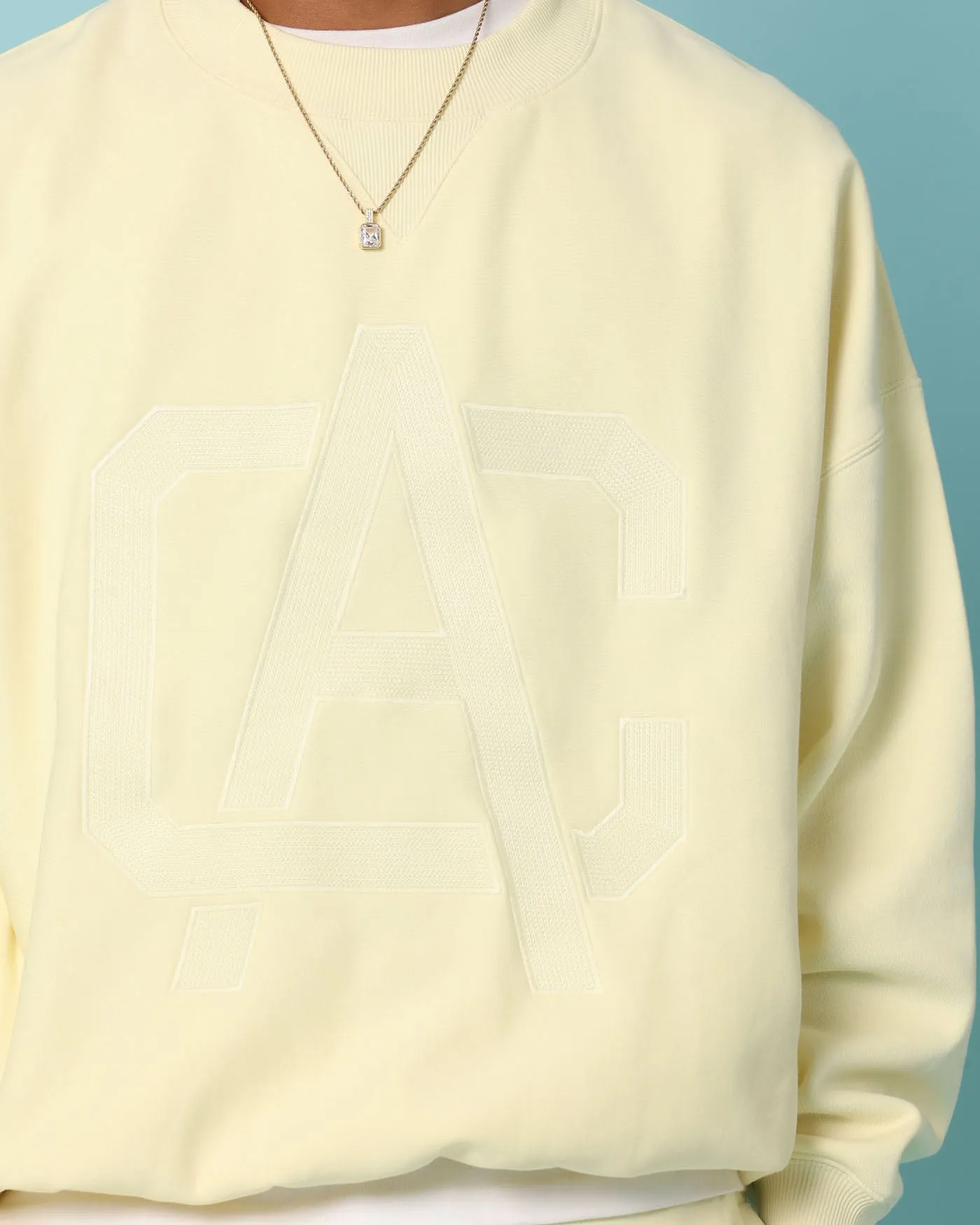 Carré Academy Oversized Crewneck Yellow