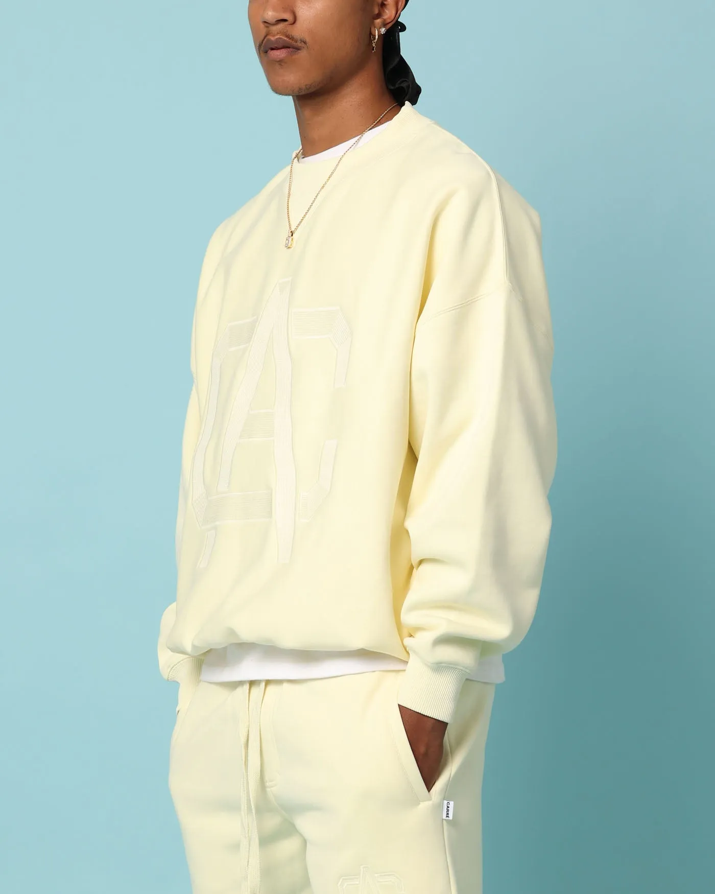 Carré Academy Oversized Crewneck Yellow