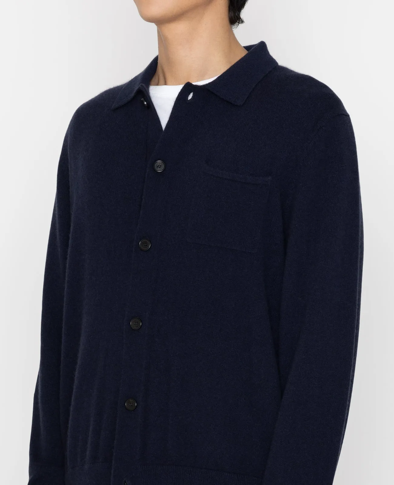 Cashmere Collar Cardigan
