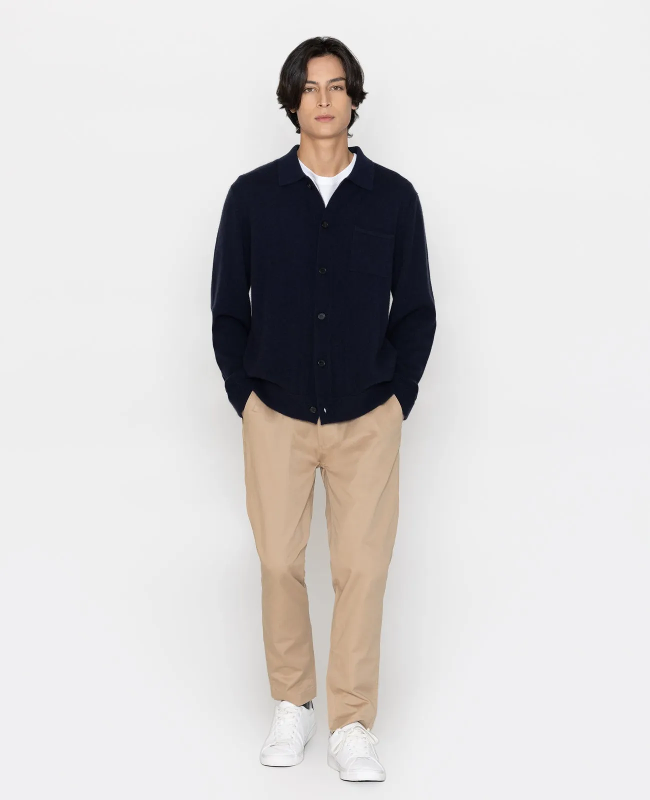 Cashmere Collar Cardigan