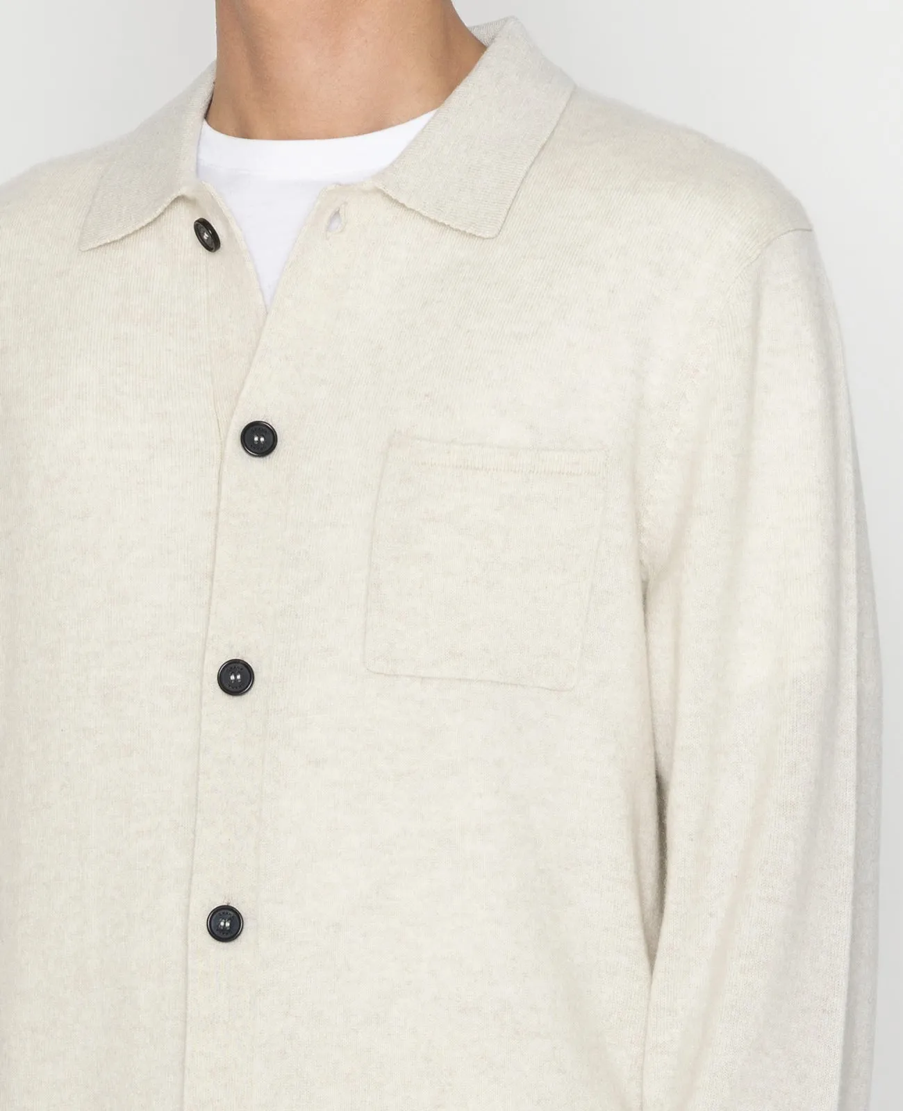 Cashmere Collar Cardigan