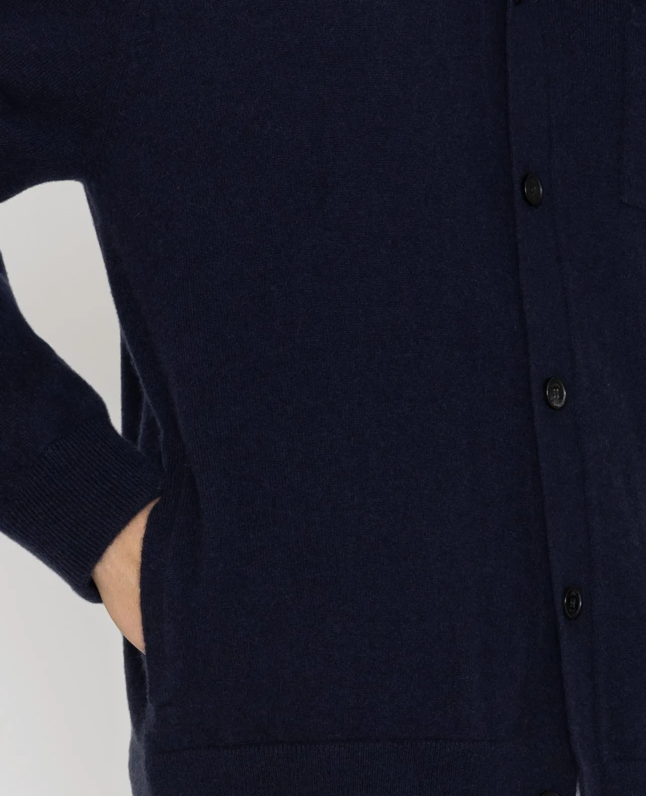 Cashmere Collar Cardigan