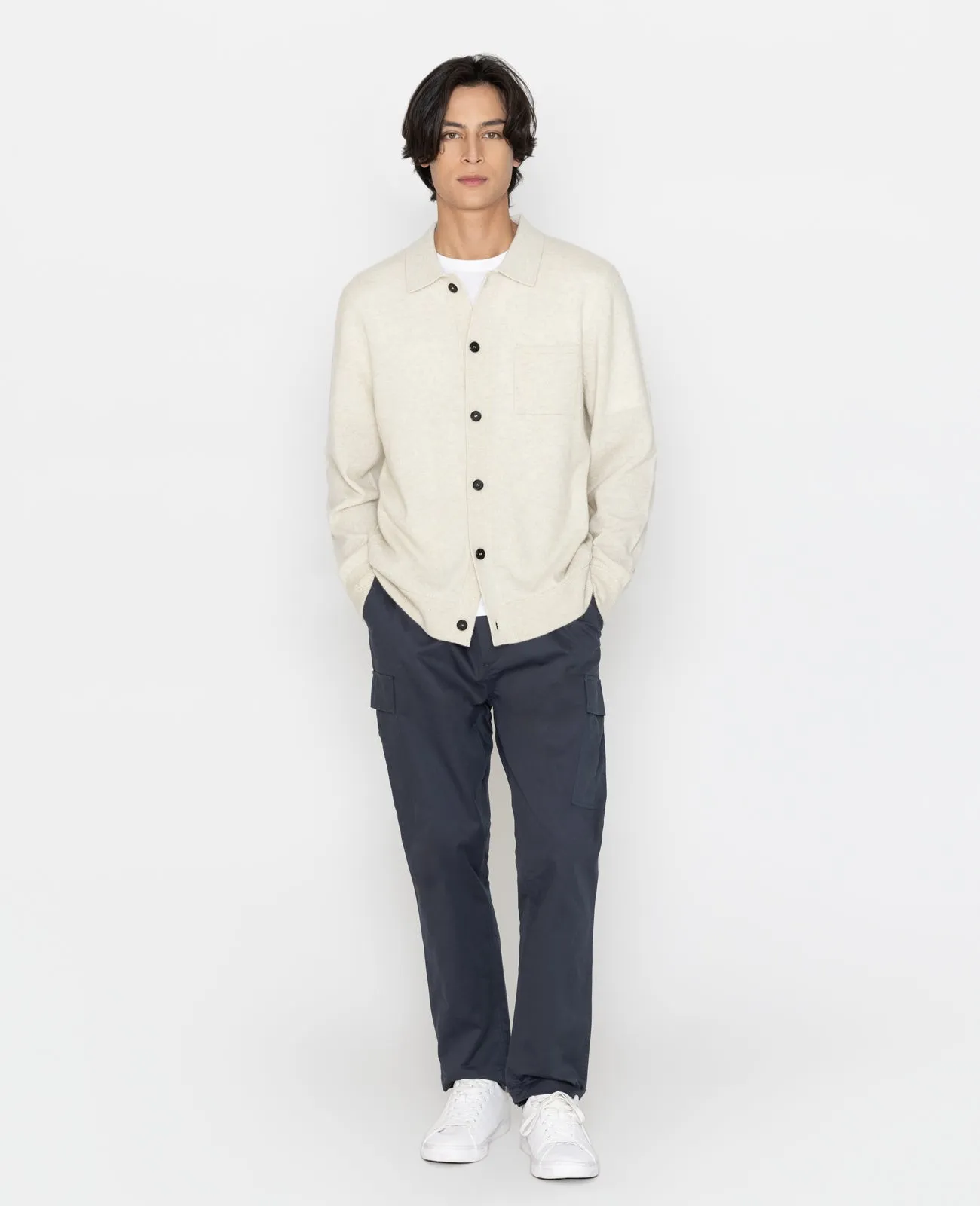 Cashmere Collar Cardigan