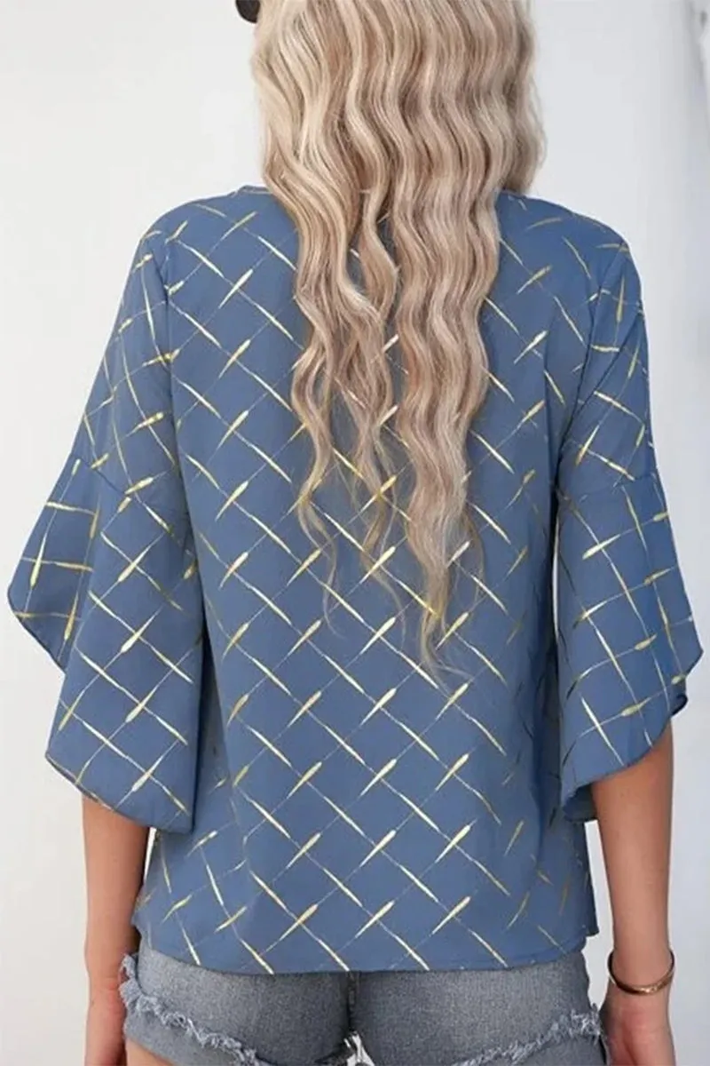 Casual Daily Striped Patchwork O Neck T-Shirts(6 Colors)