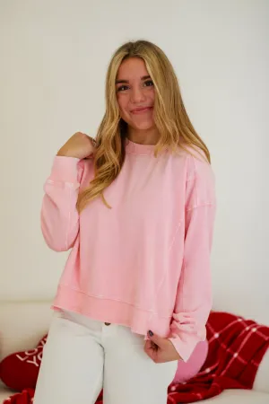 Catching Feelings Top in Rose Cream