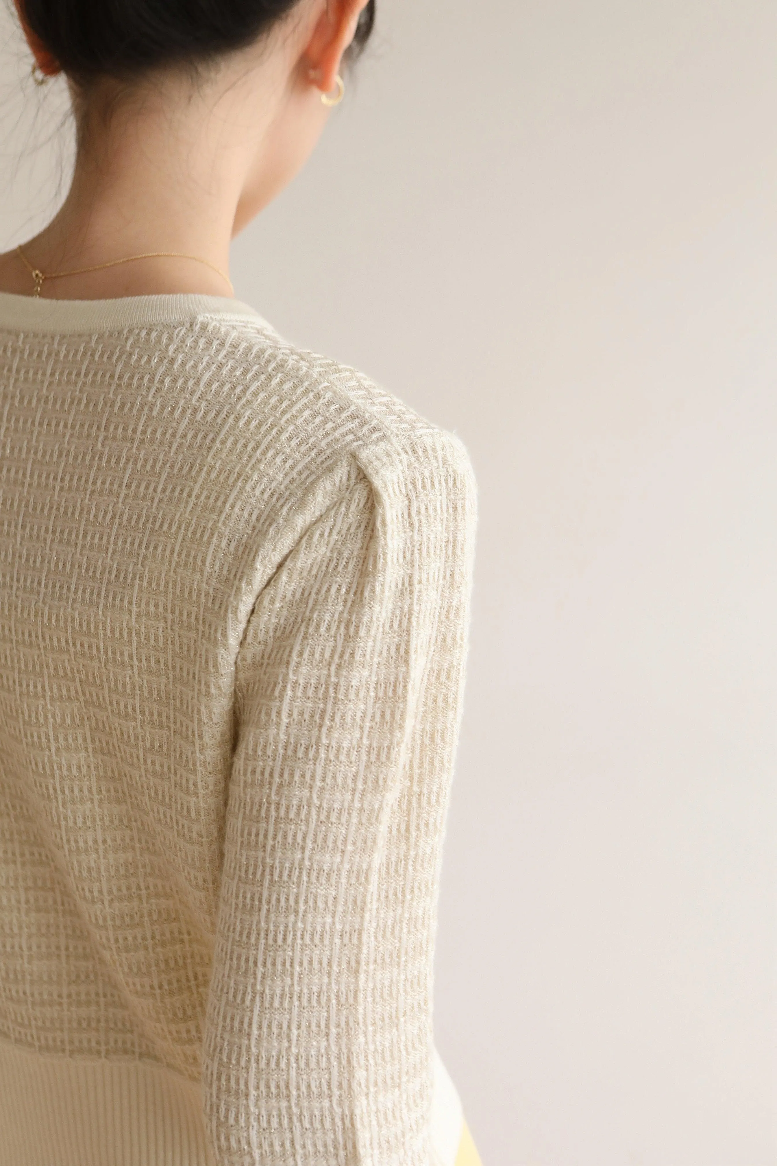 Charlee Wool Blend Cardigan - Beige