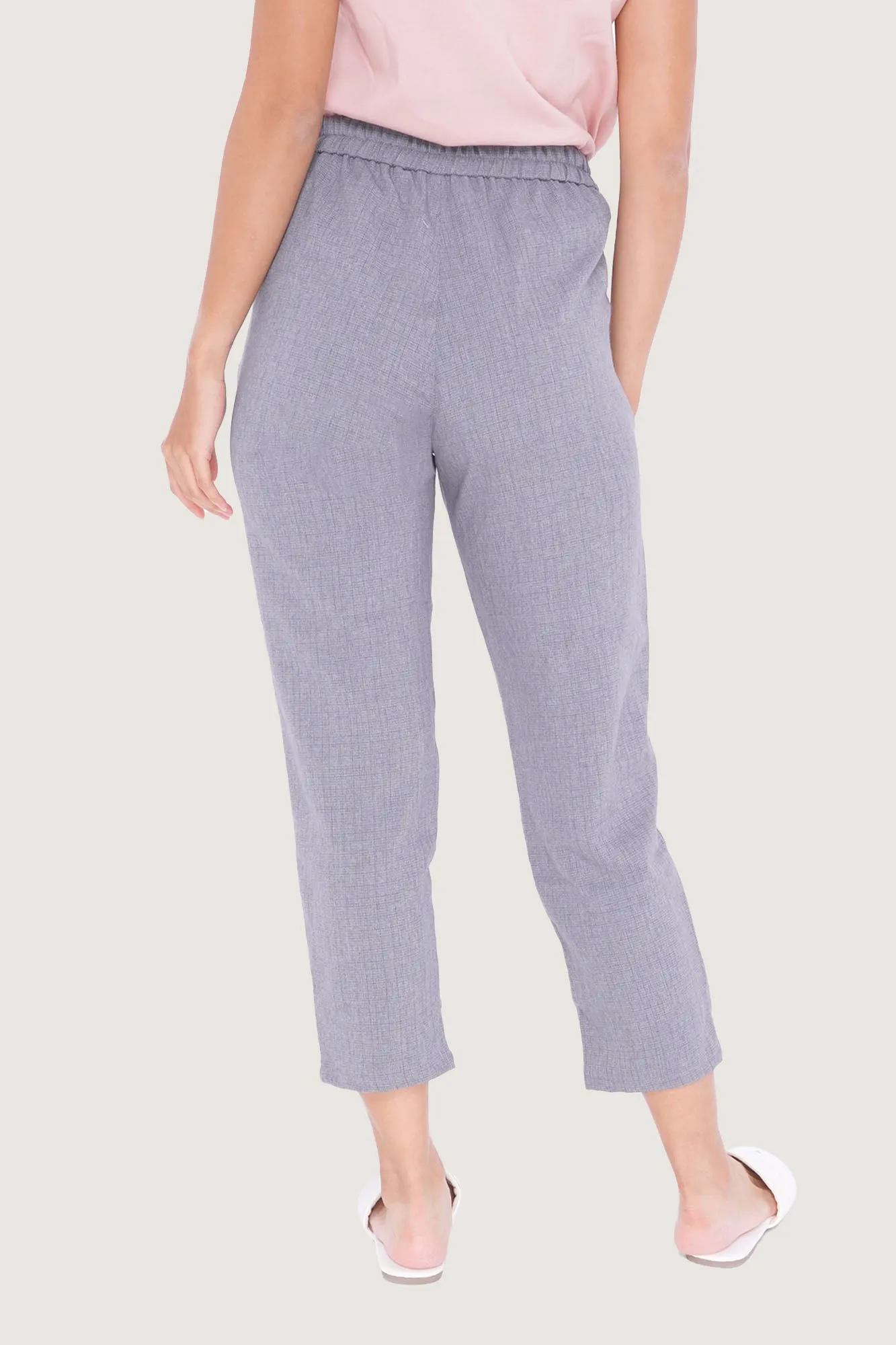 Checkered Ankle Length Cozy Pants