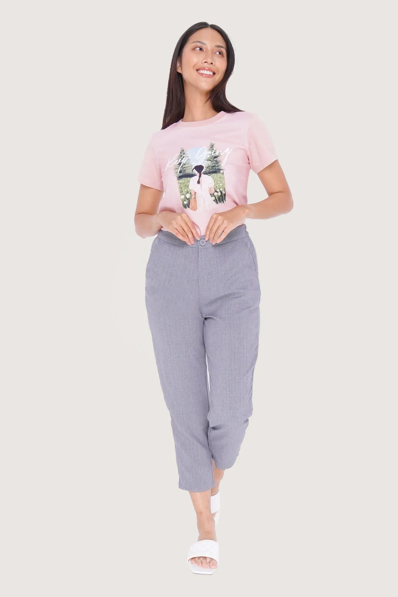 Checkered Ankle Length Cozy Pants
