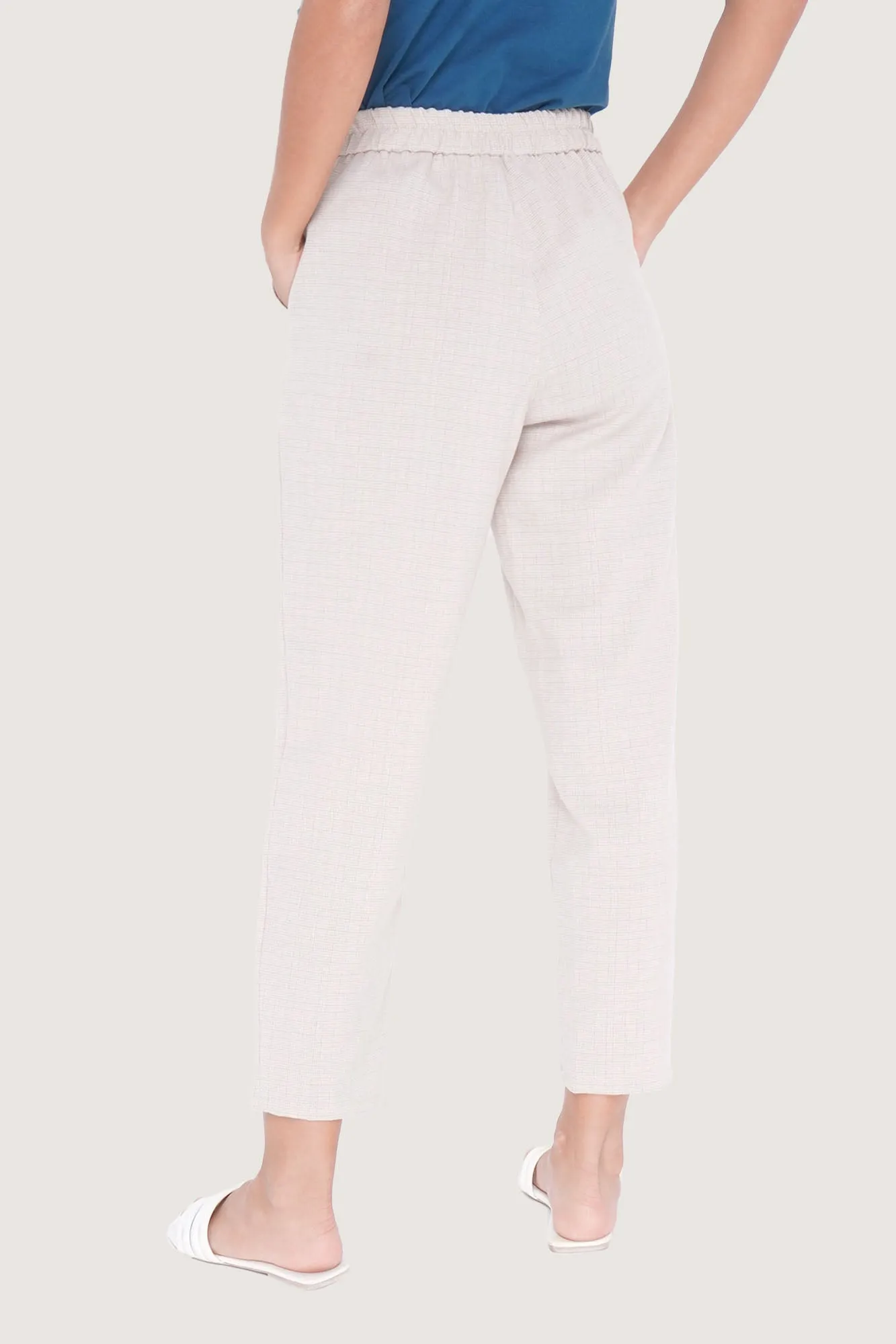 Checkered Ankle Length Cozy Pants