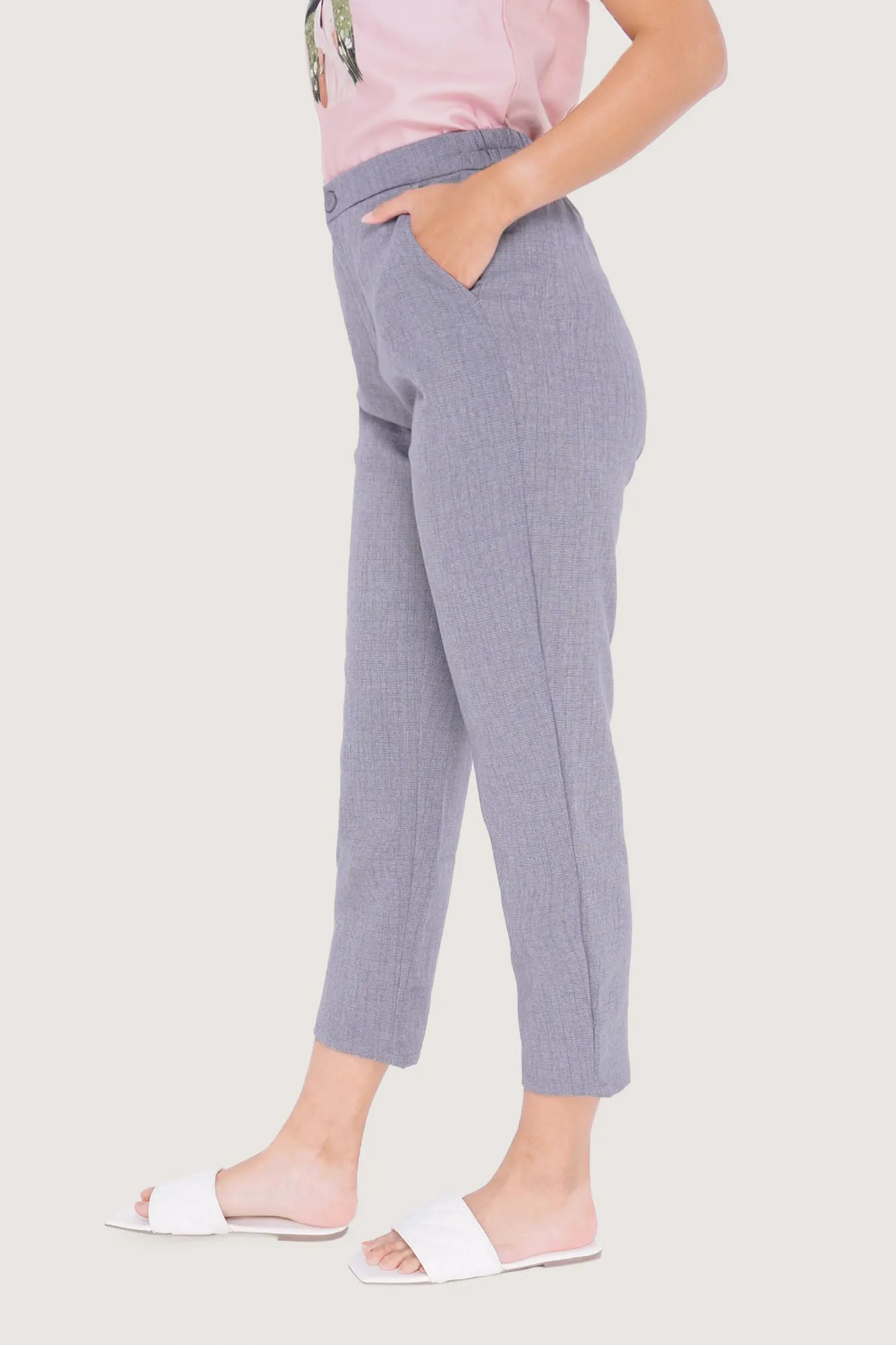 Checkered Ankle Length Cozy Pants