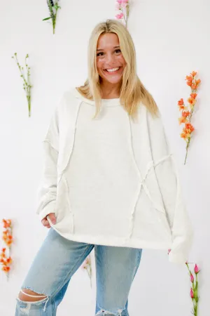 Checking Off The To-Do List Raw Hem Top
