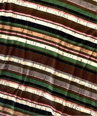Christy T - Burgundy Olive Grey Stripe