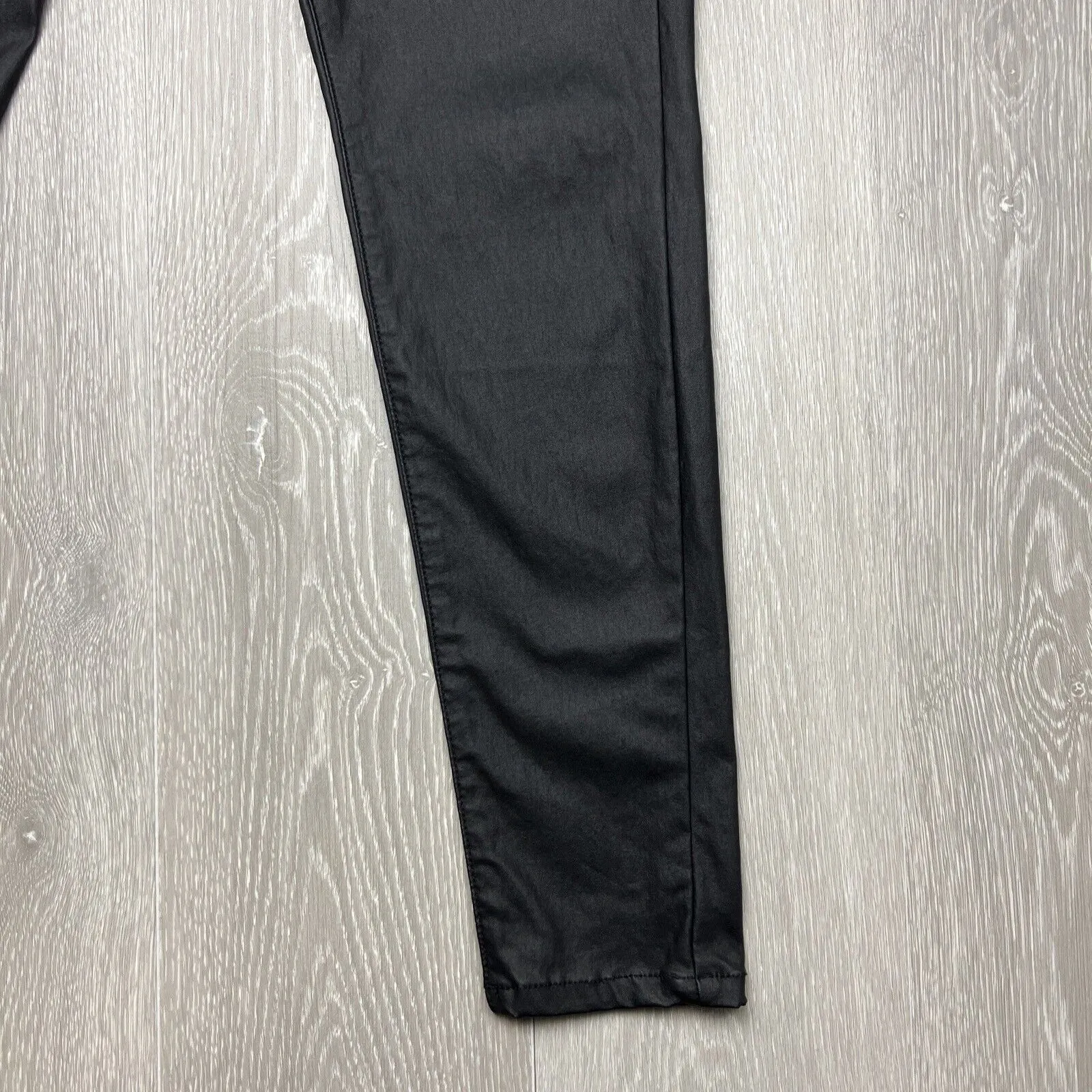 City Chic Womens Faux Leather Skylar Skinny High Rise Stretch Pants Size 14S