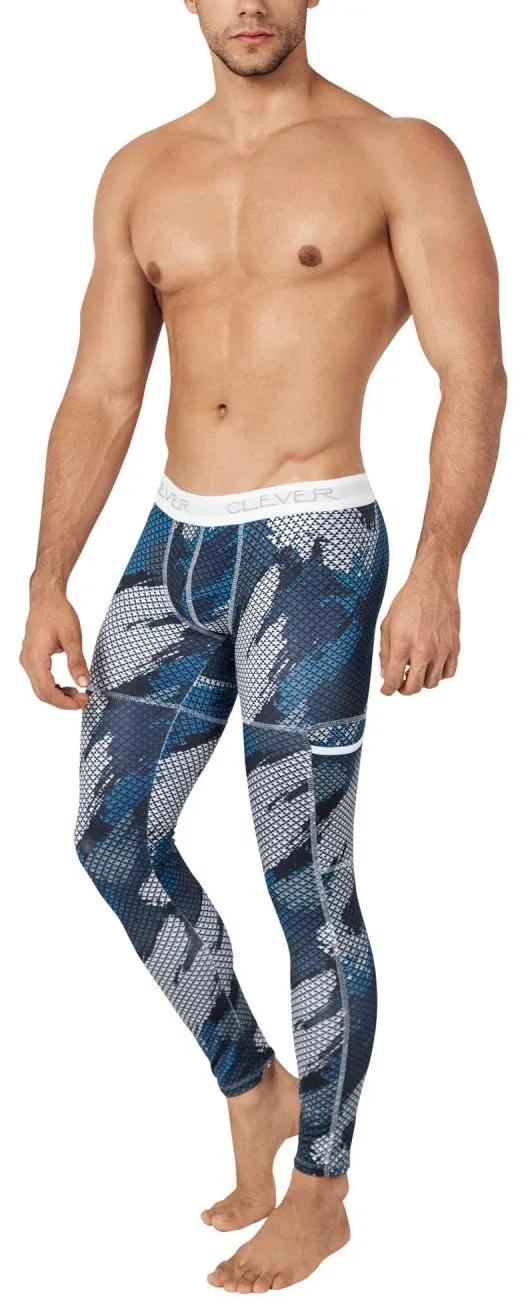 Clever 0279 Enigmatic Athletic Pants Dark Blue