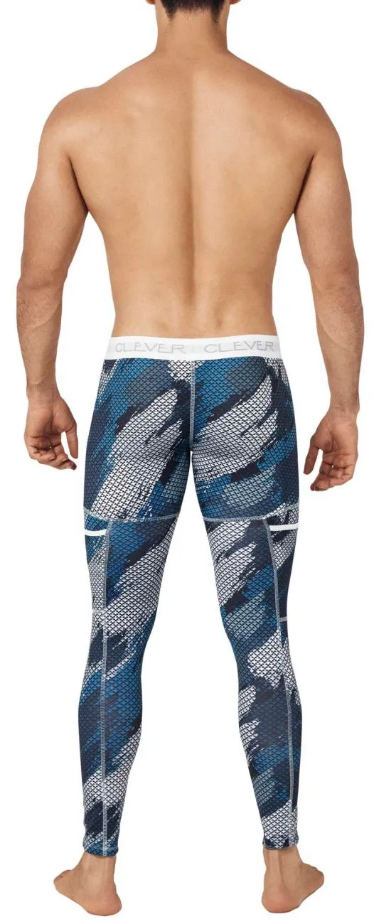 Clever 0279 Enigmatic Athletic Pants Dark Blue
