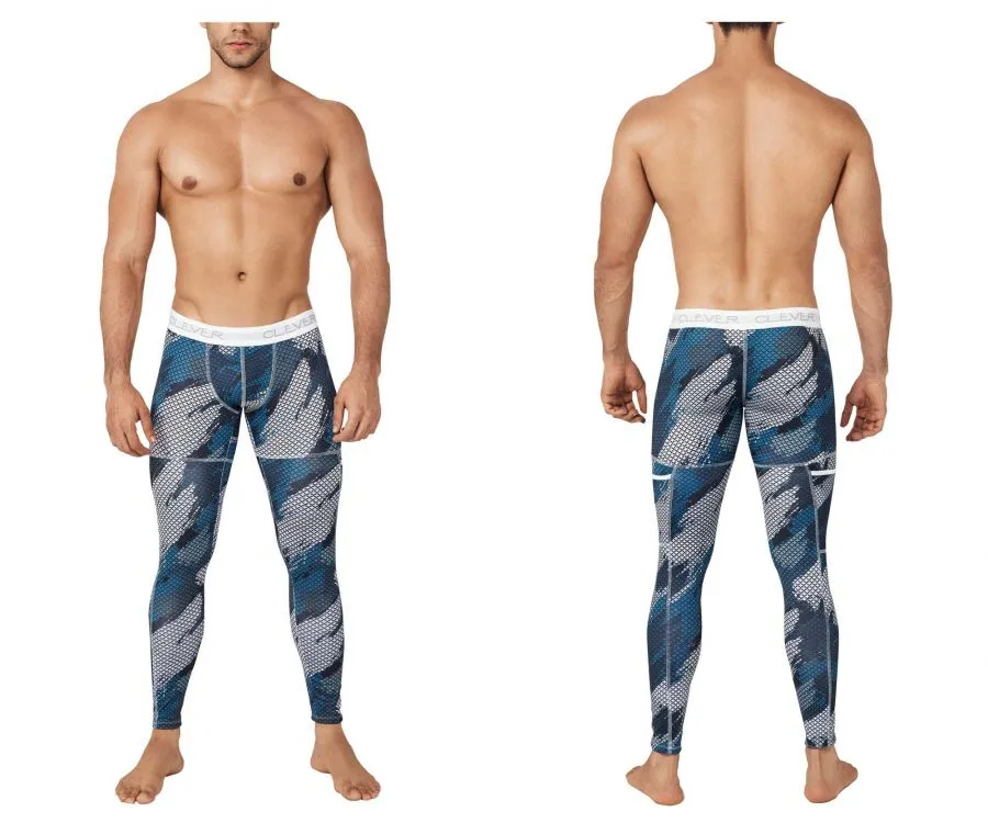 Clever 0279 Enigmatic Athletic Pants Dark Blue