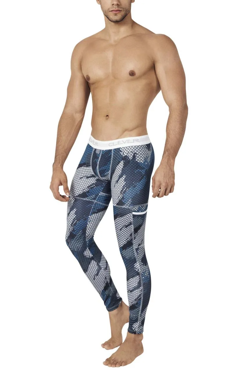Clever 0279 Enigmatic Athletic Pants Dark Blue