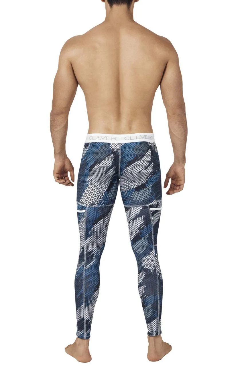 Clever 0279 Enigmatic Athletic Pants Dark Blue