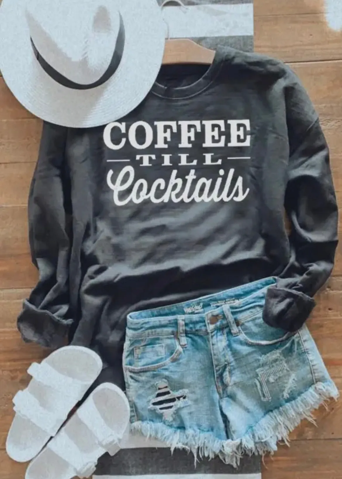 Coffee Till Cocktails Sweatshirt