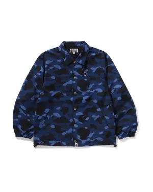 Color Camo Hoodie Coach Jacket