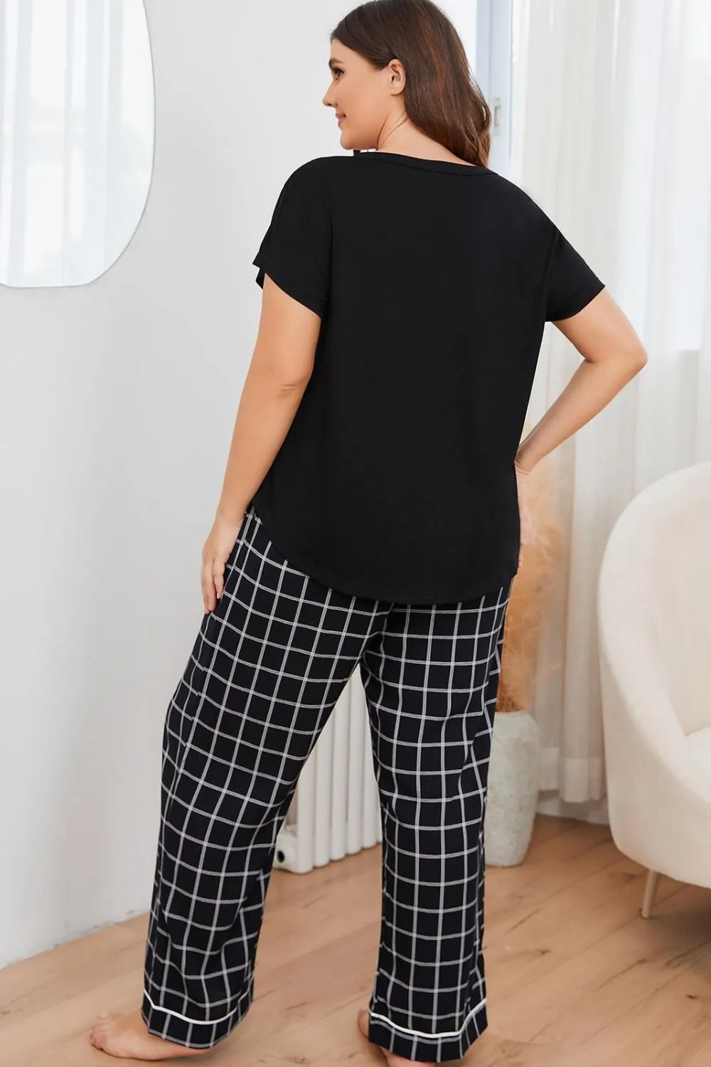 Comfy Plus Size V-Neck Lounge Set