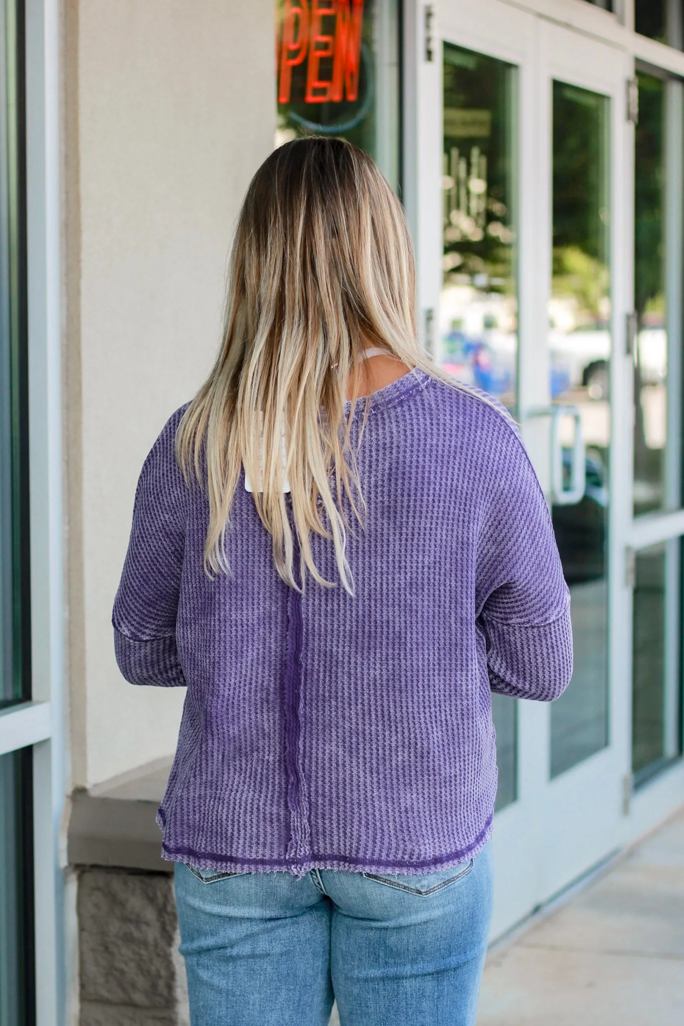 Couldn't Have Loved You More Mineral Wash Top in Purple
