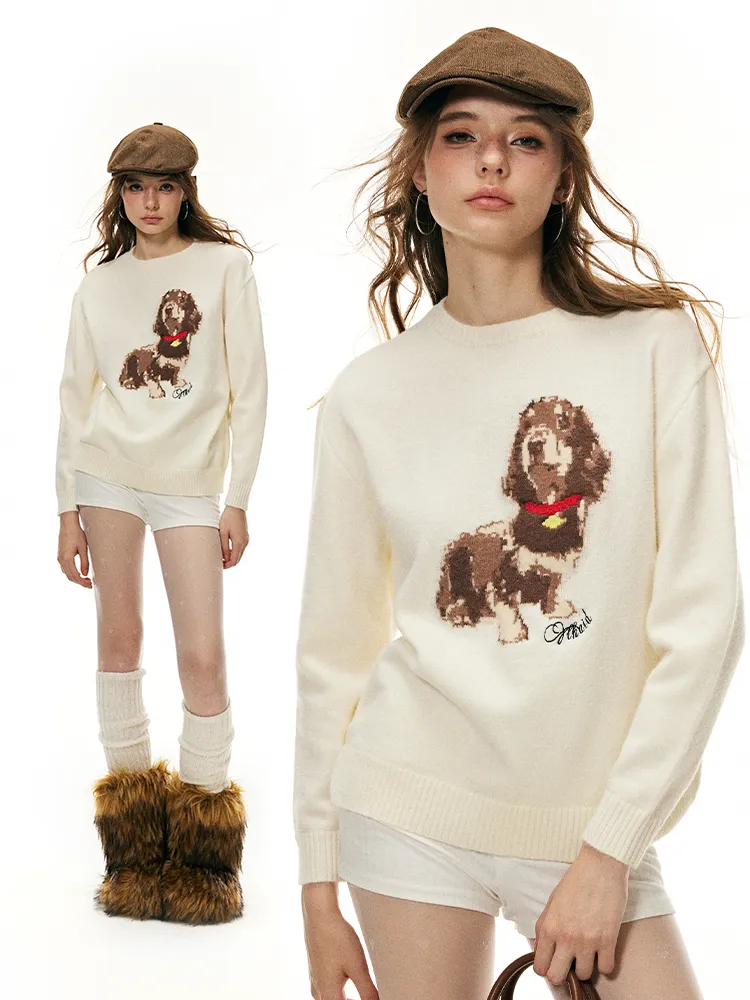 Cozy Puppy Knit Sweater