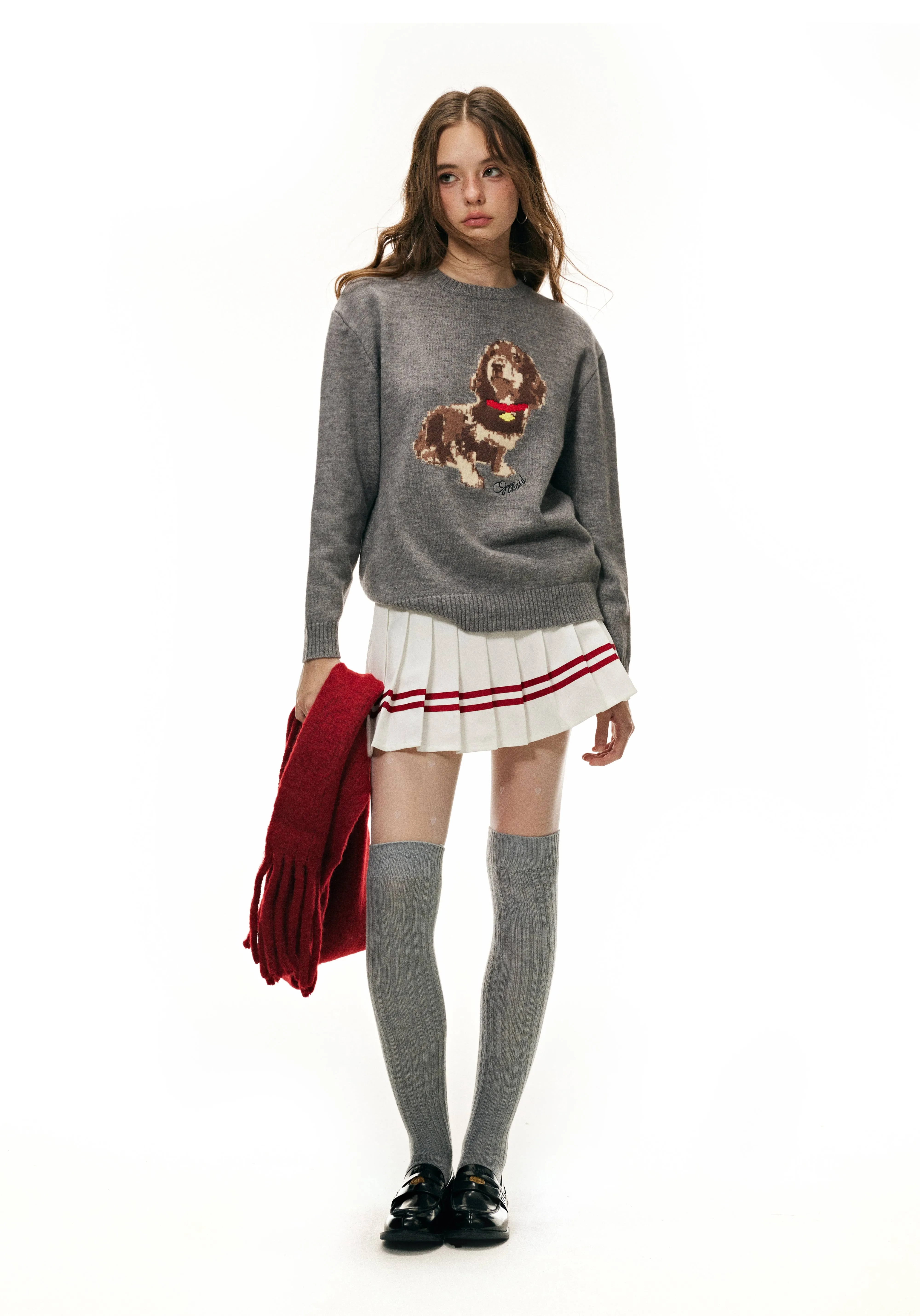 Cozy Puppy Knit Sweater